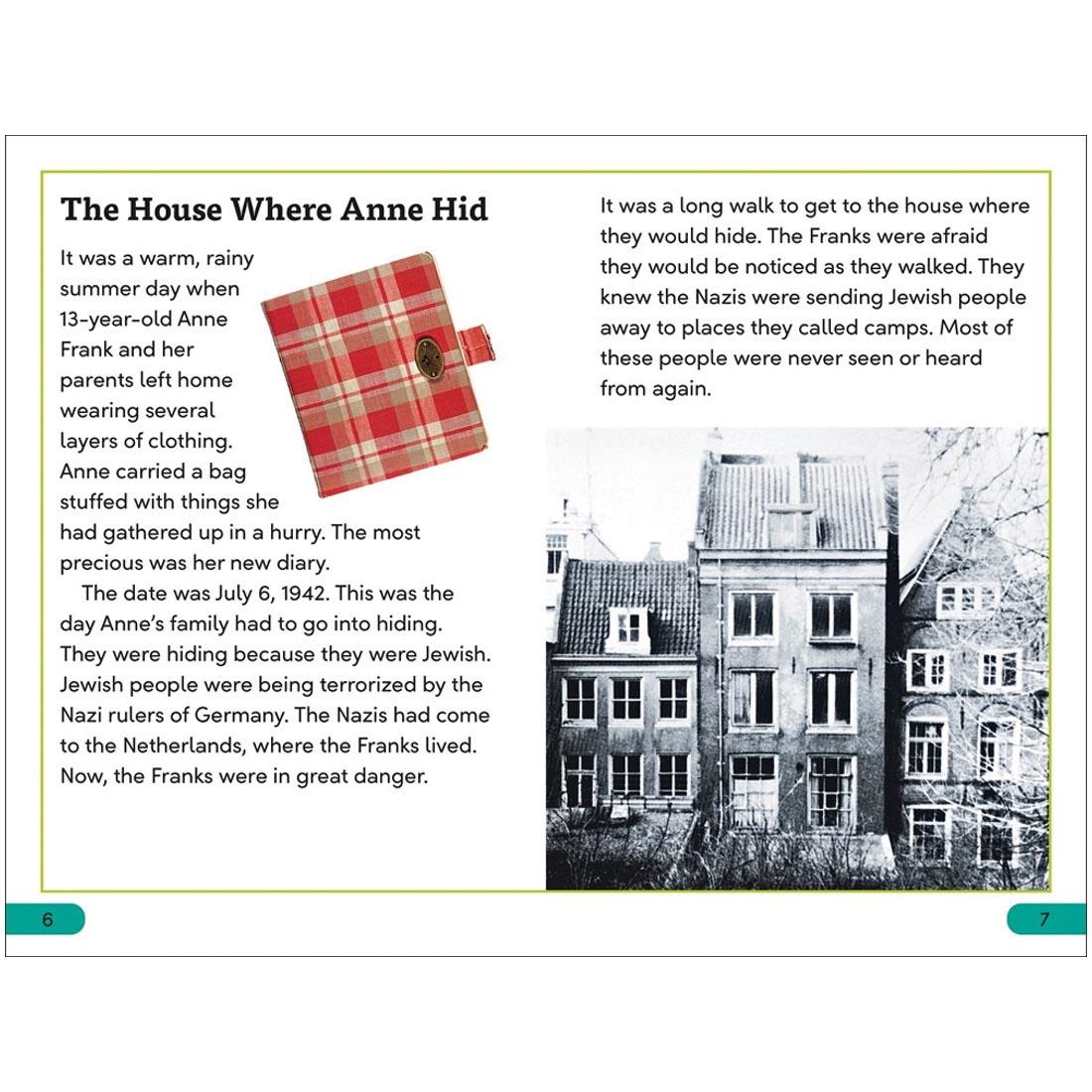 pages from Anne Frank DK Super Readers Level 3 Book