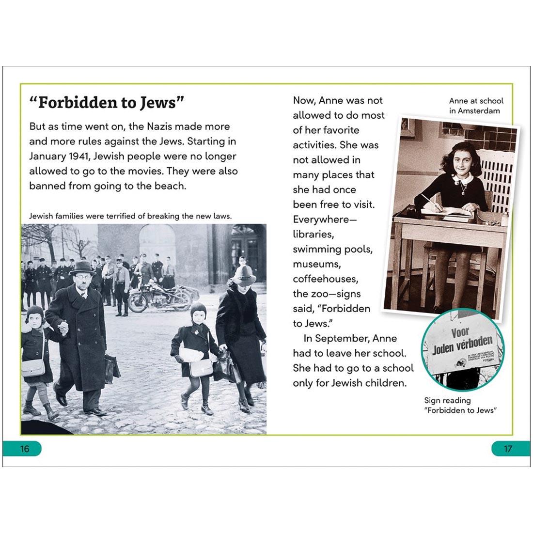 pages from Anne Frank DK Super Readers Level 3 Book