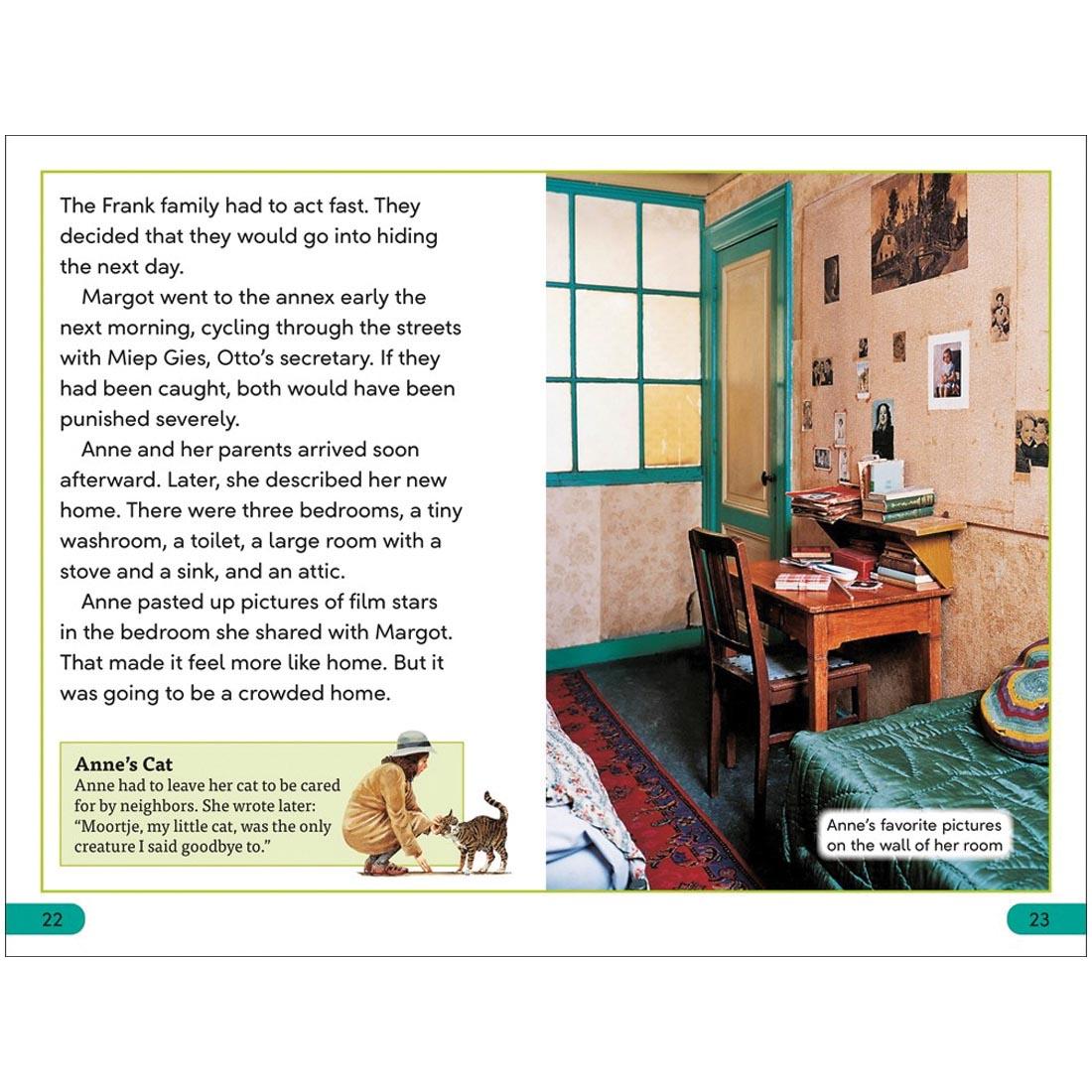 pages from Anne Frank DK Super Readers Level 3 Book