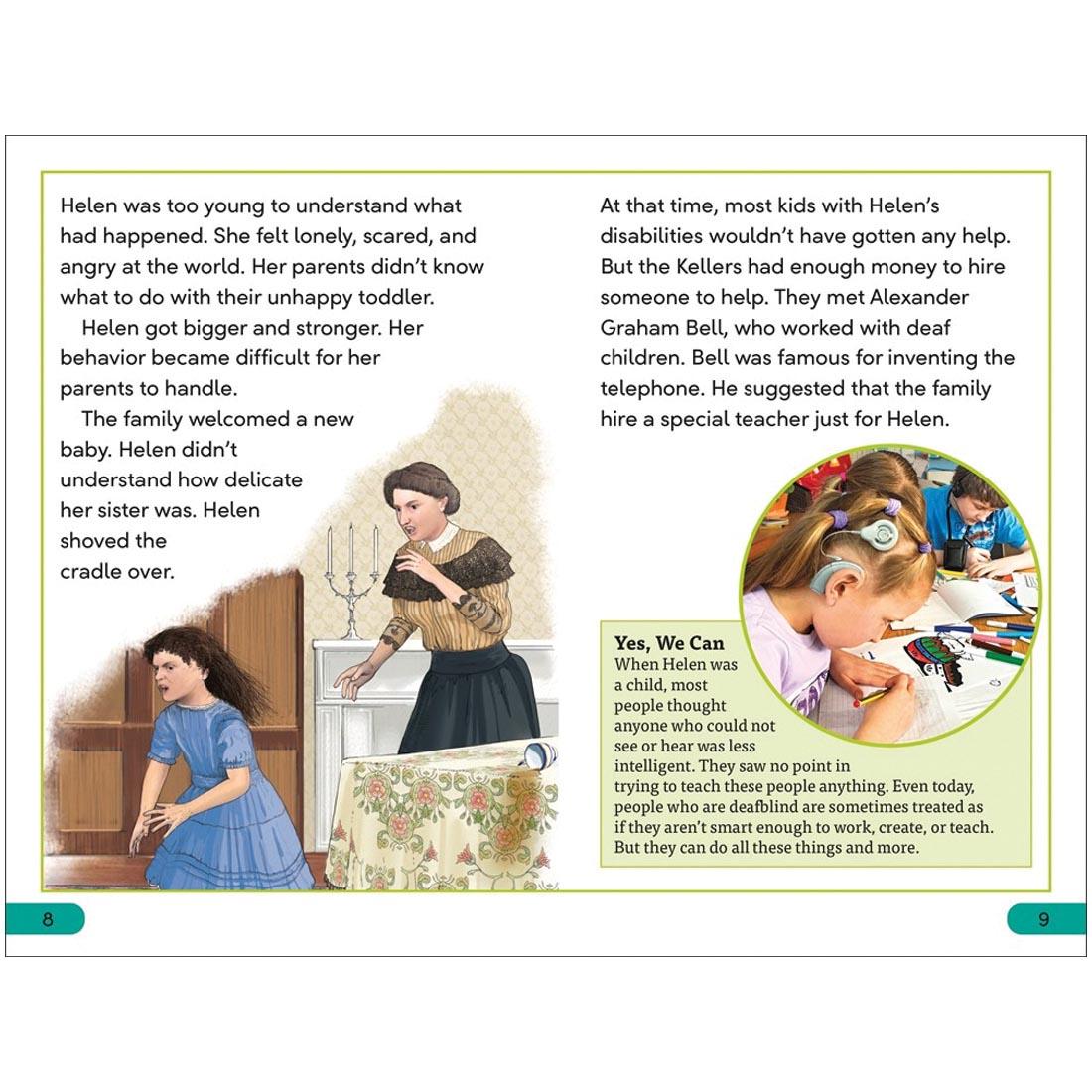 pages from Helen Keller DK Super Readers Level 3 Book