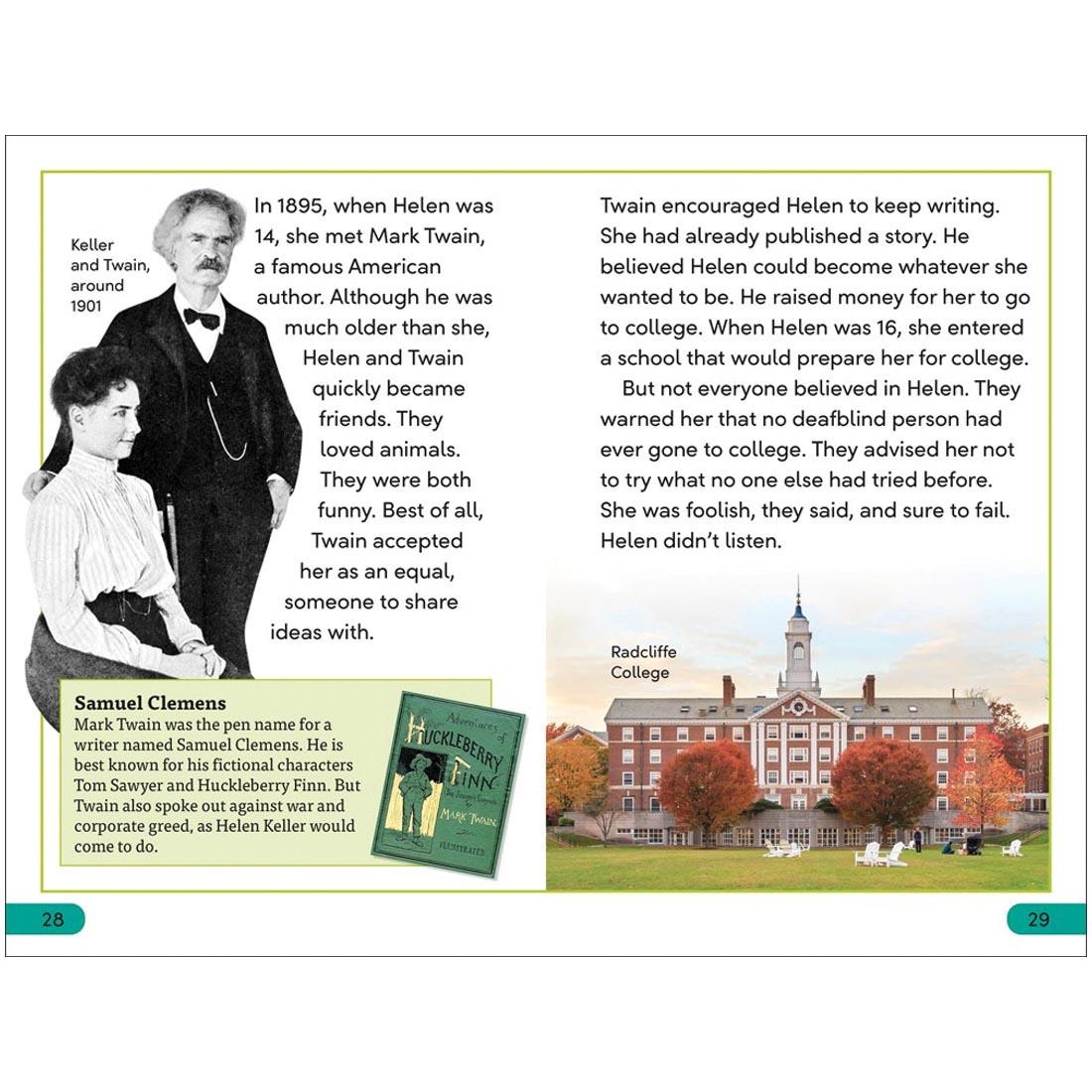 pages from Helen Keller DK Super Readers Level 3 Book