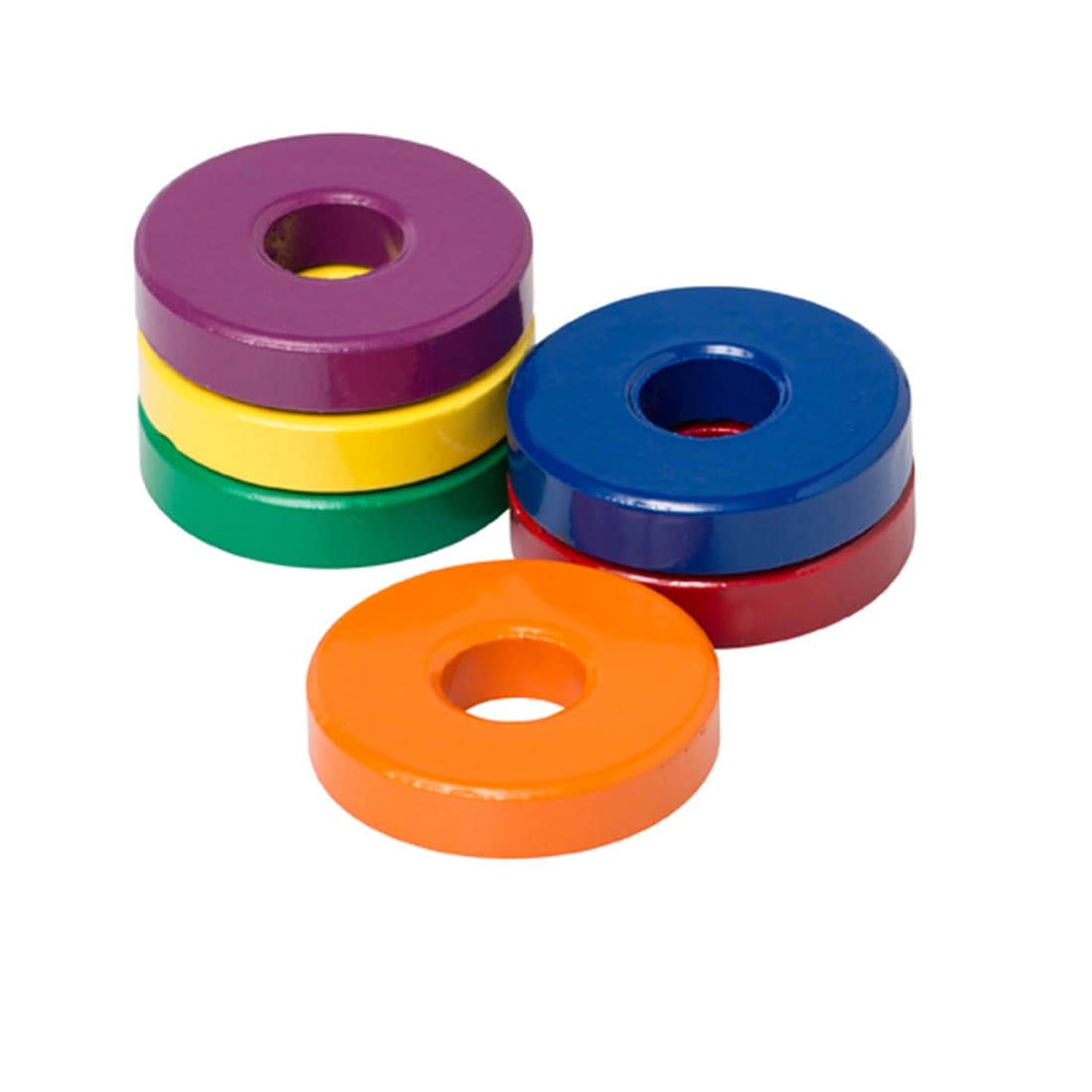 Six Colorful Hold Its Ring Magnets by Dowling Magnets