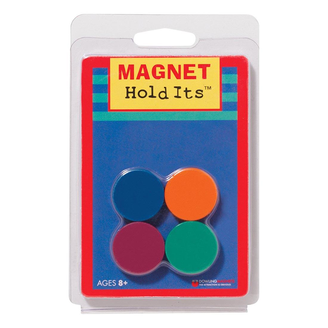 Package of 8 Colorful Hold Its Disc Magnets by Dowling Magnets