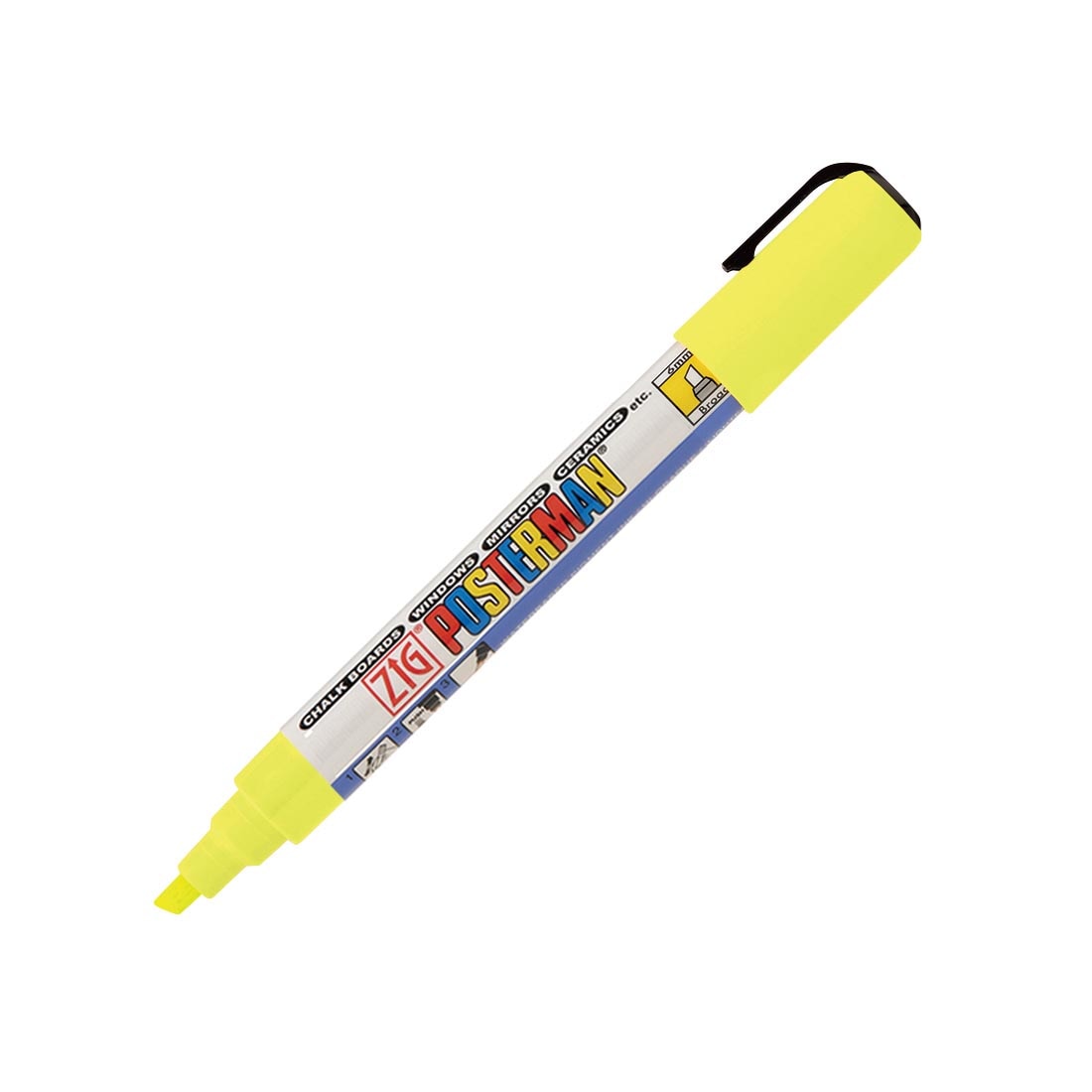 Fluorescent Yellow ZIG POSTERMAN Paint Marker