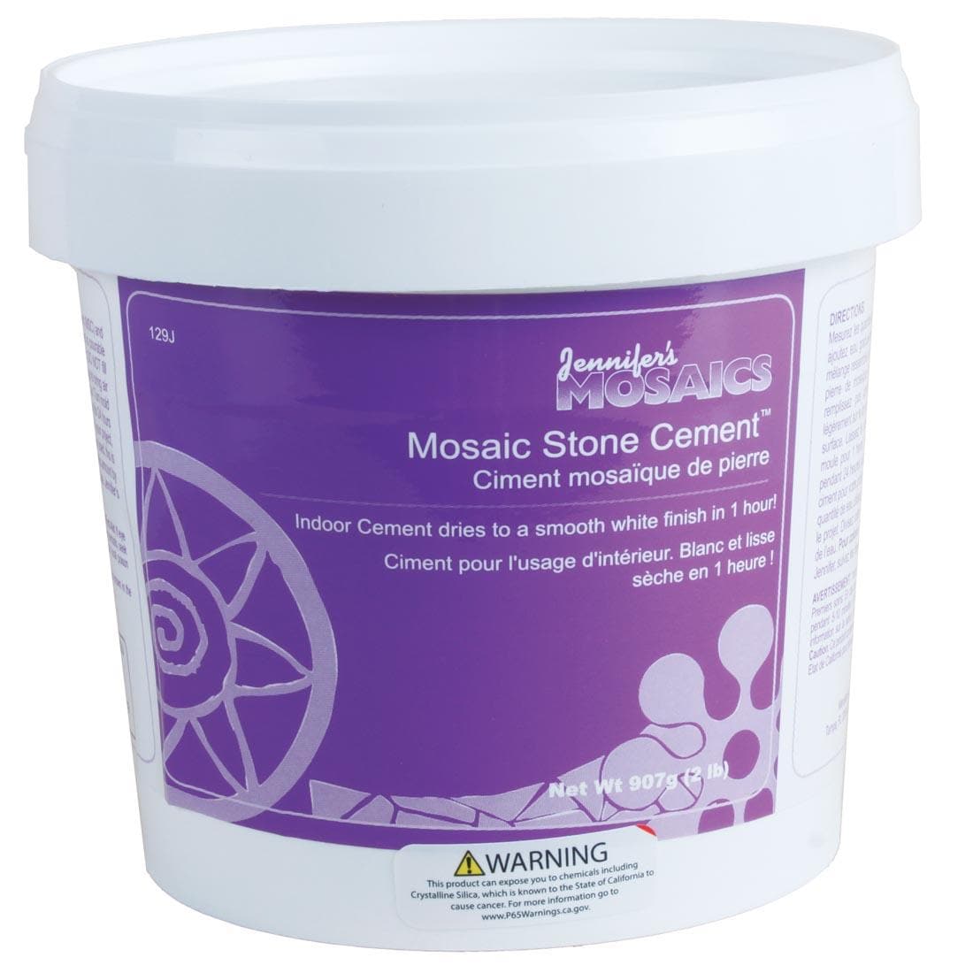 Tub of Jennifer's Mosaics Mosaic Stone Cement