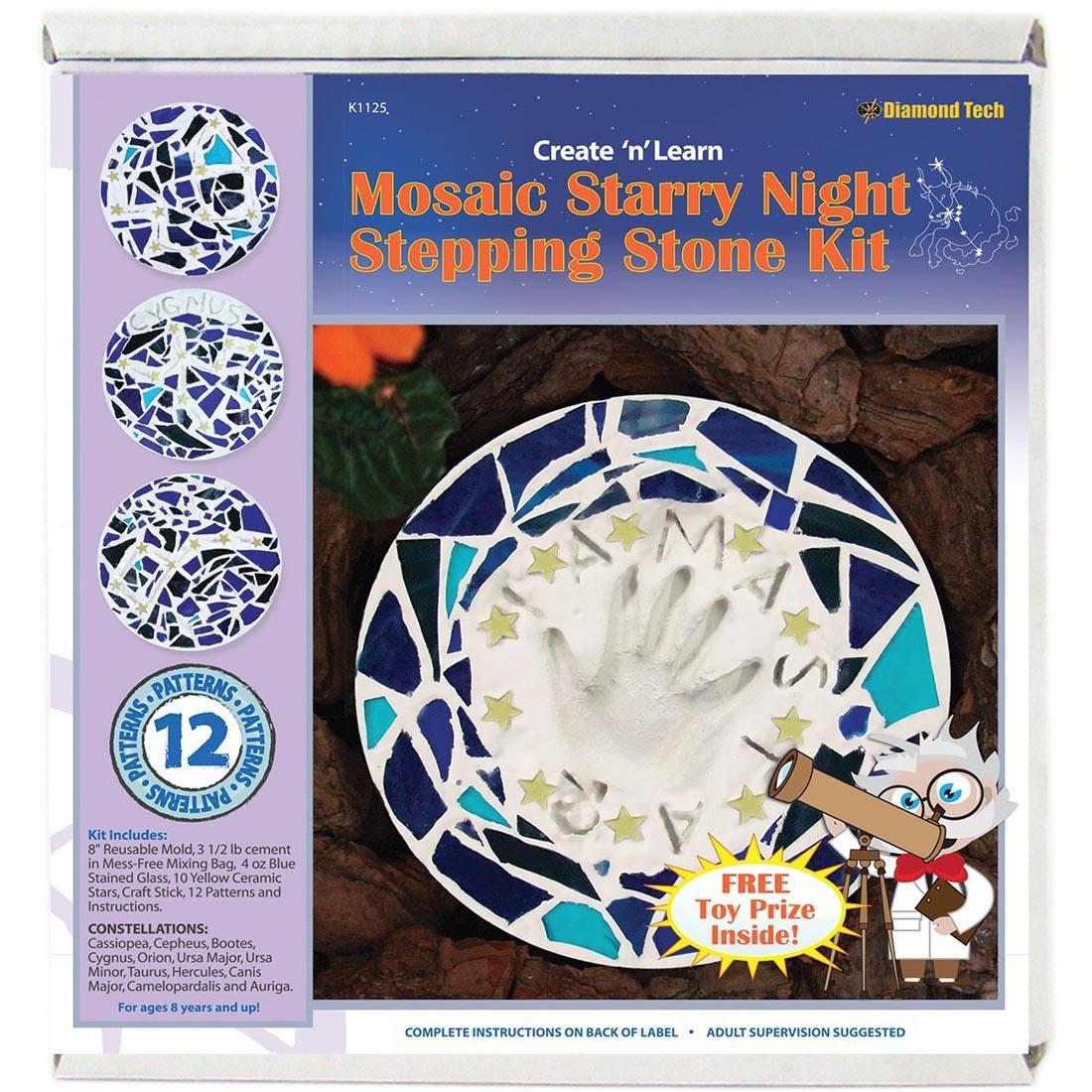 Mosaic Starry Night Stepping Stone Kit