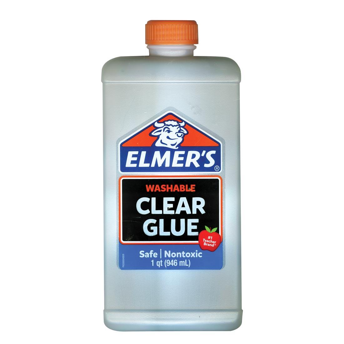 Elmer's Liquid School Washable Glue, Clear - 1 qt bottle