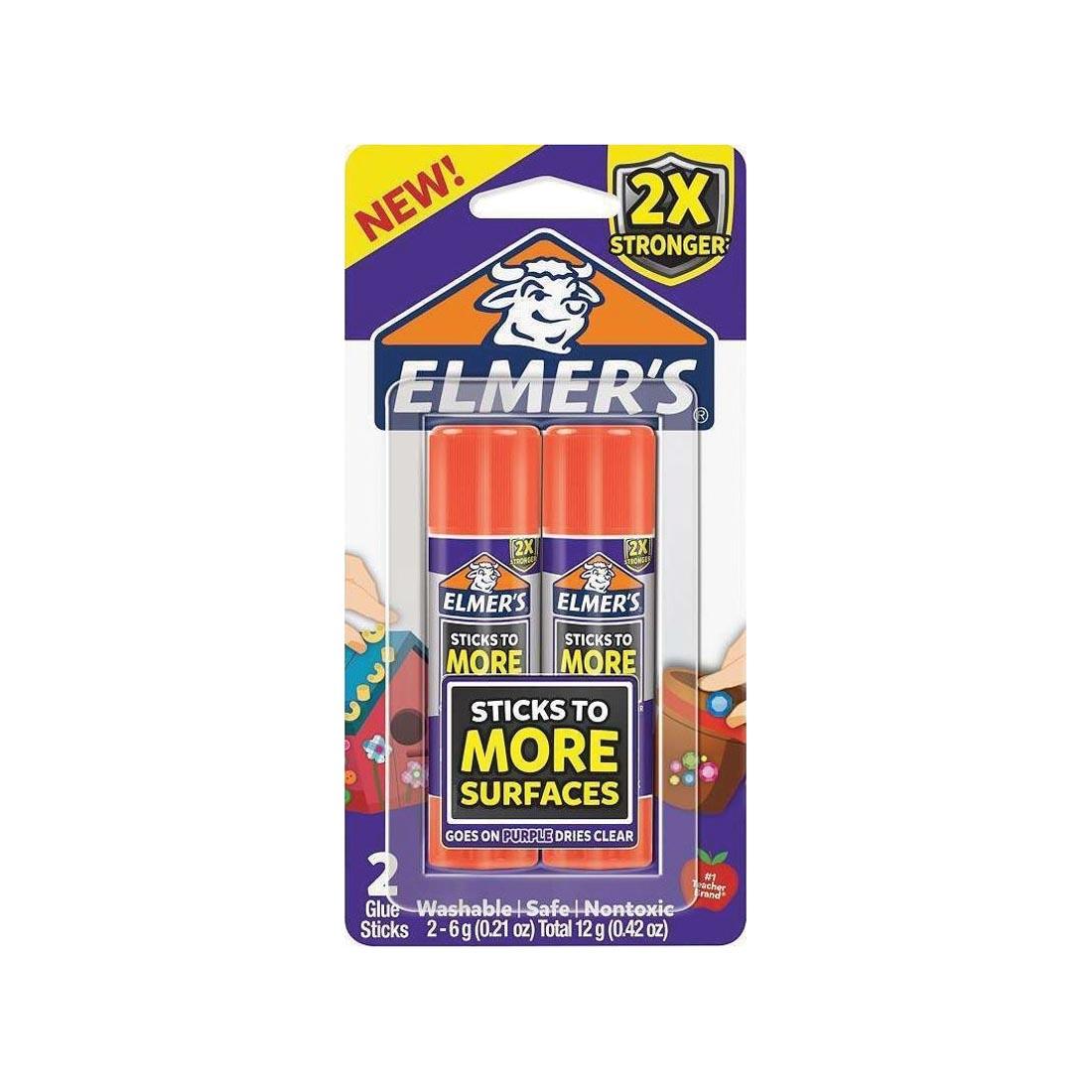 Elmer's Extra Strength Glue Sticks 2-Count Package