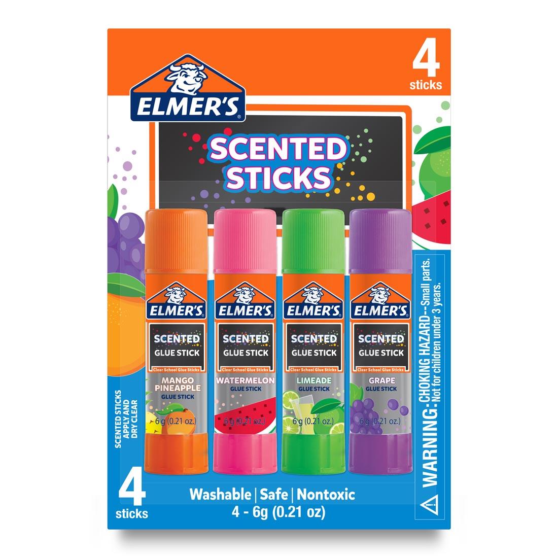 Elmer's Scented Glue Sticks 4-count package