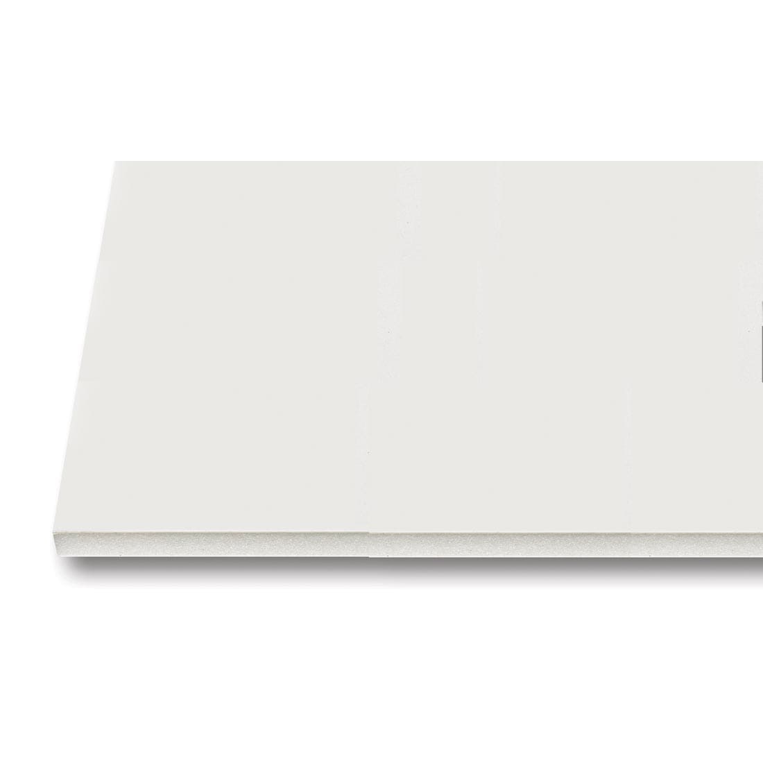 portion of white foam board sheet