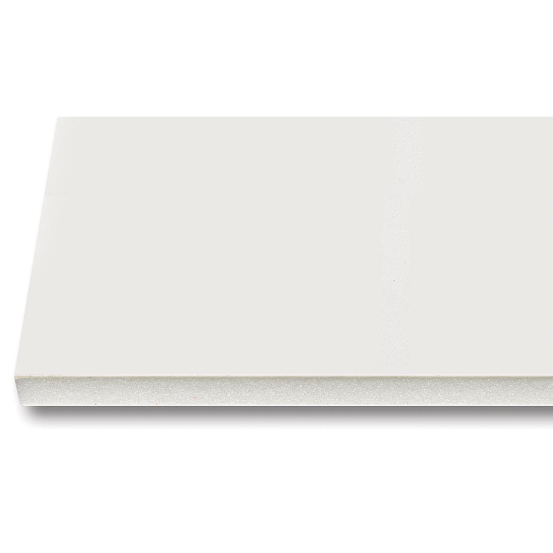 portion of white foam board sheet