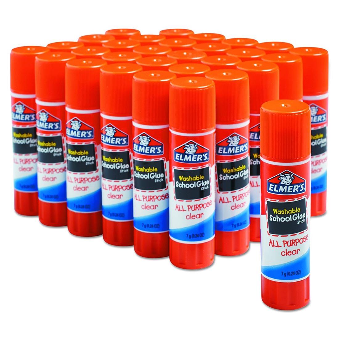 Elmer's Clear Washable School Glue Sticks 30-Count