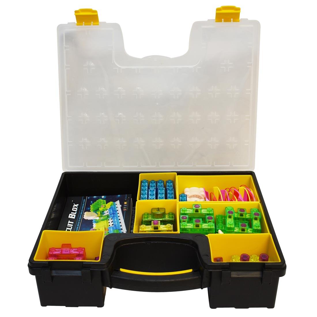 E-Blox Circuit Blox 120-Project Classroom Set with lid open