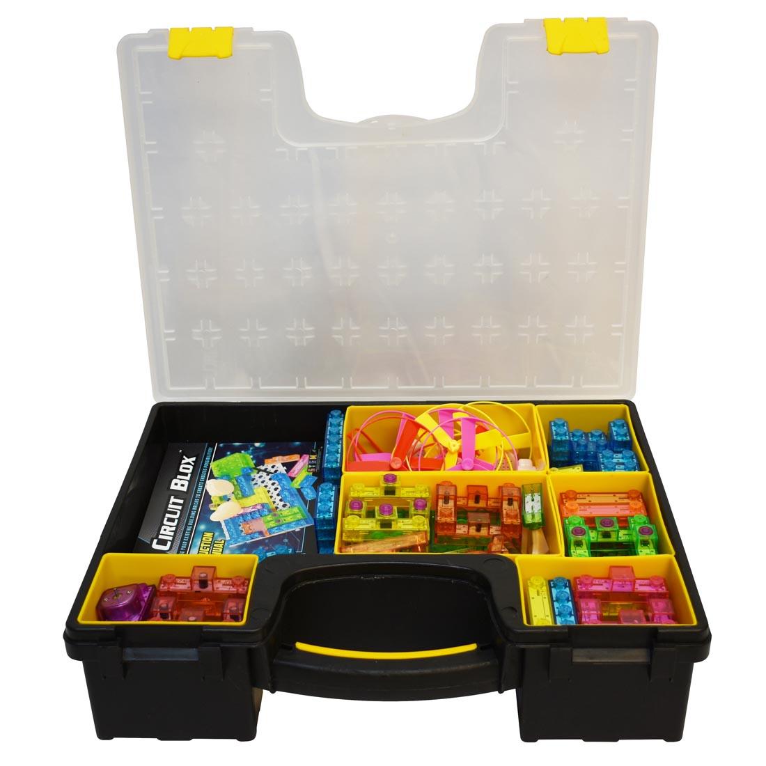 E-Blox Circuit Blox 395-Project Classroom Set with lid open