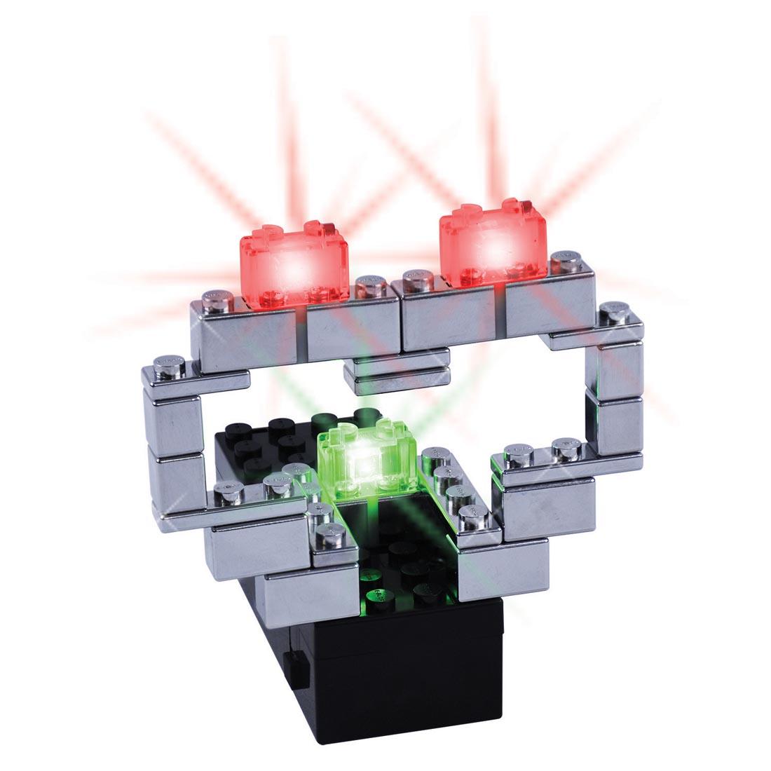 Light-Up Structure made with the E-Blox Power Blox Starter Set