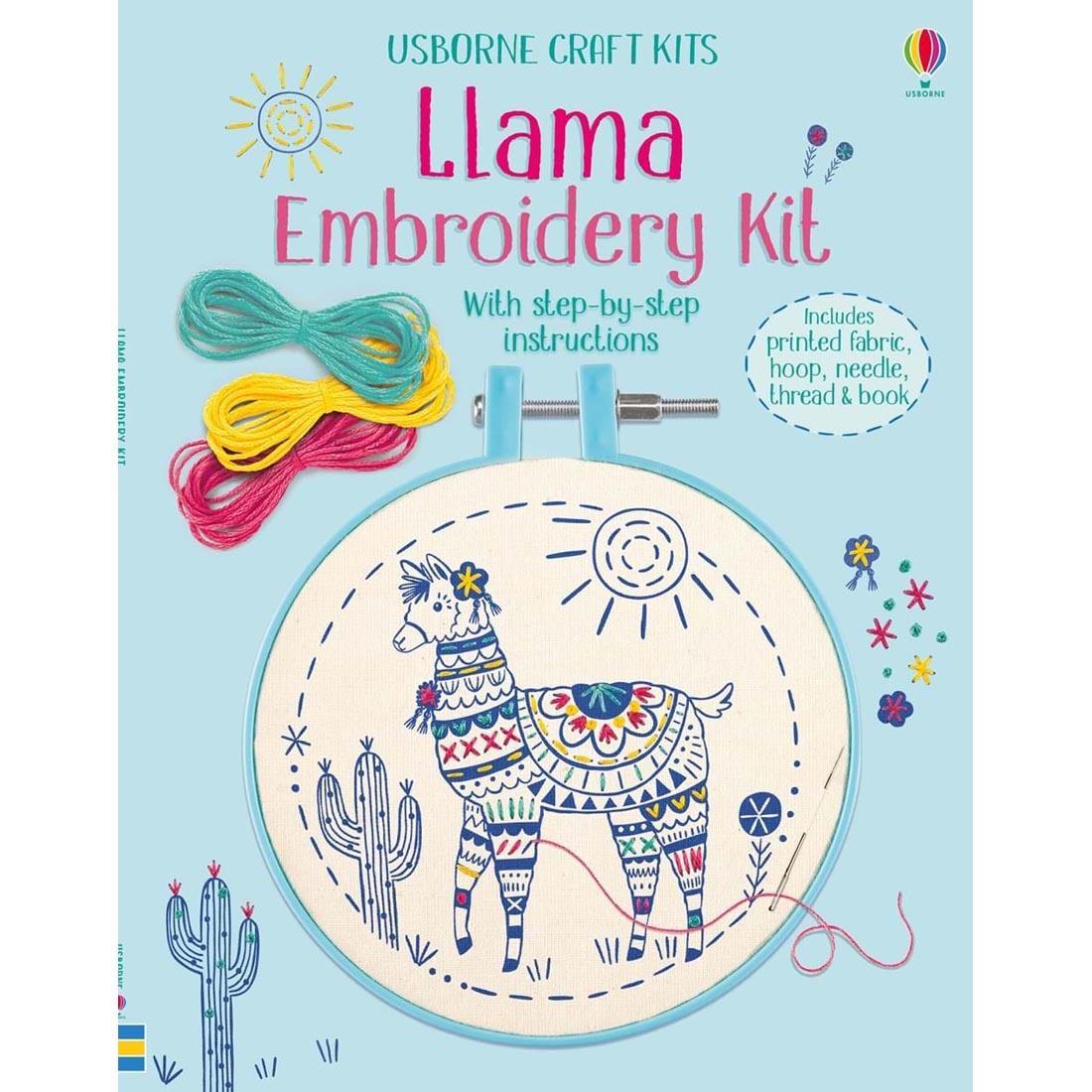 Usborne Craft Kits: Llama Embroidery Kit