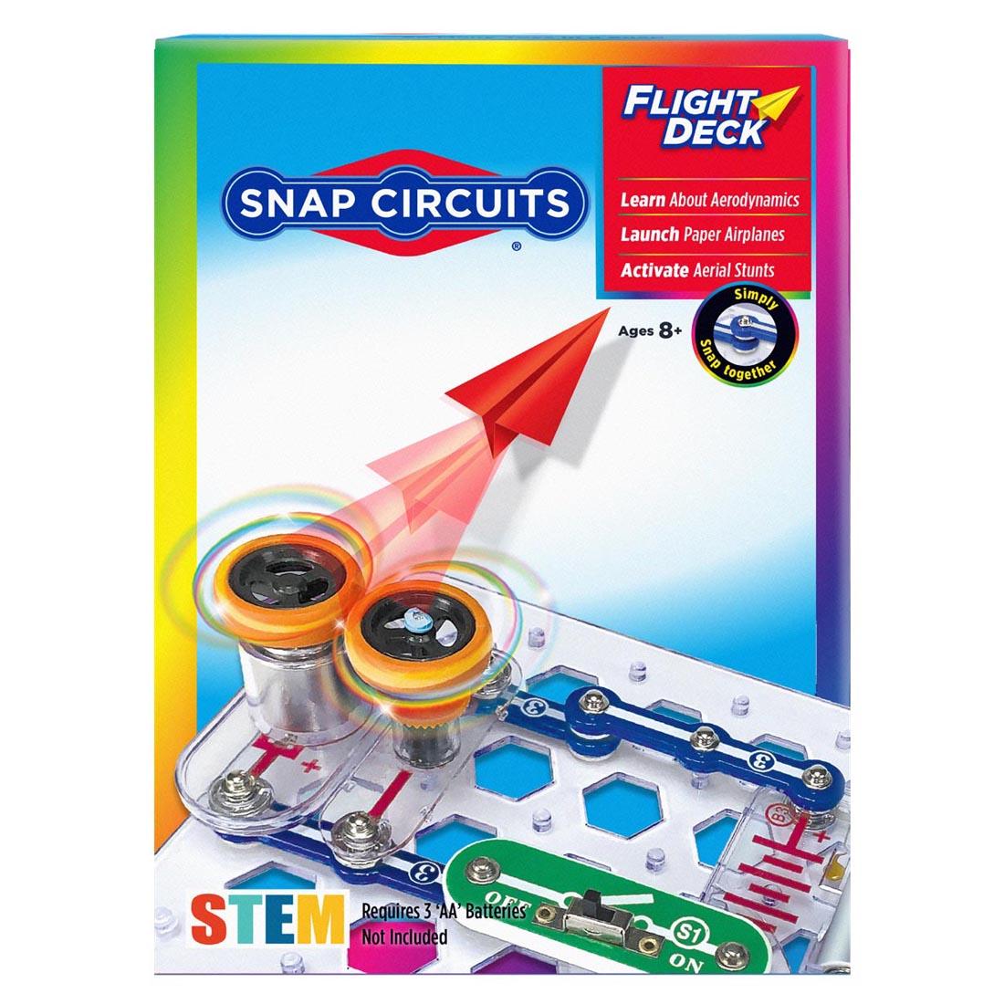 front of box for Snap Circuits Flight Deck