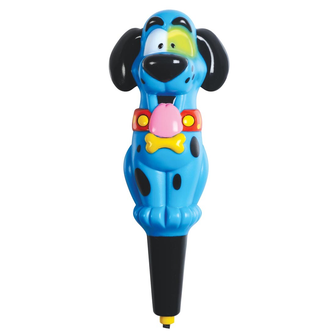 hot dots pen shaped like a blue dog