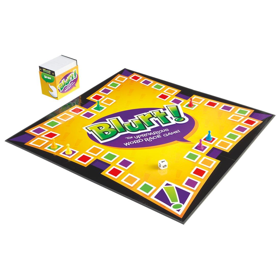 Blurt! game board and cards