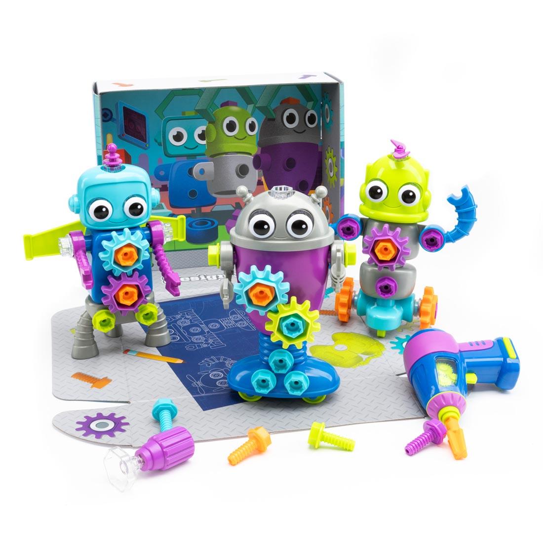 robots and tools from the Design & Drill Robot Workshop