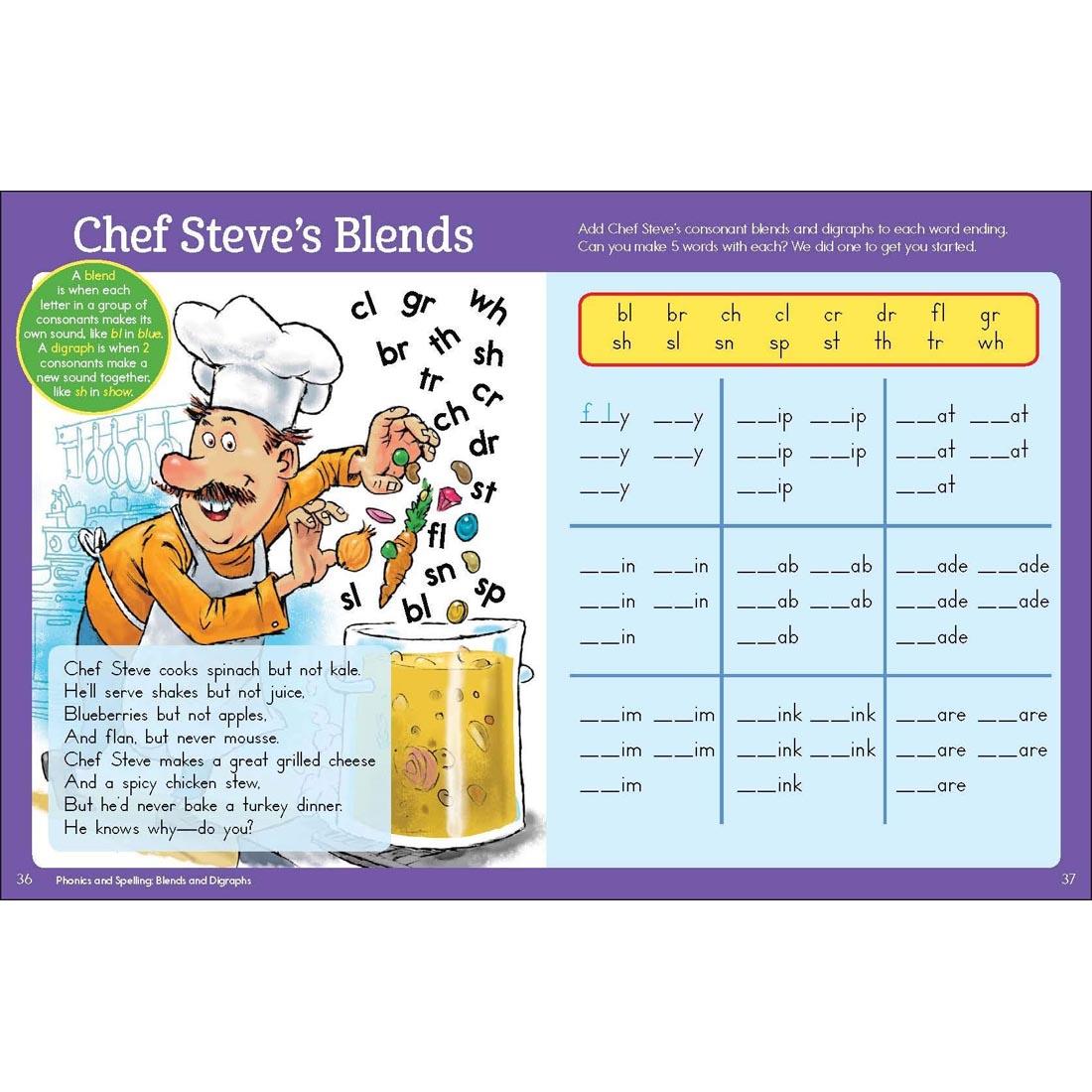 Blends pages from the Highlights Second Grade Big Fun Workbook