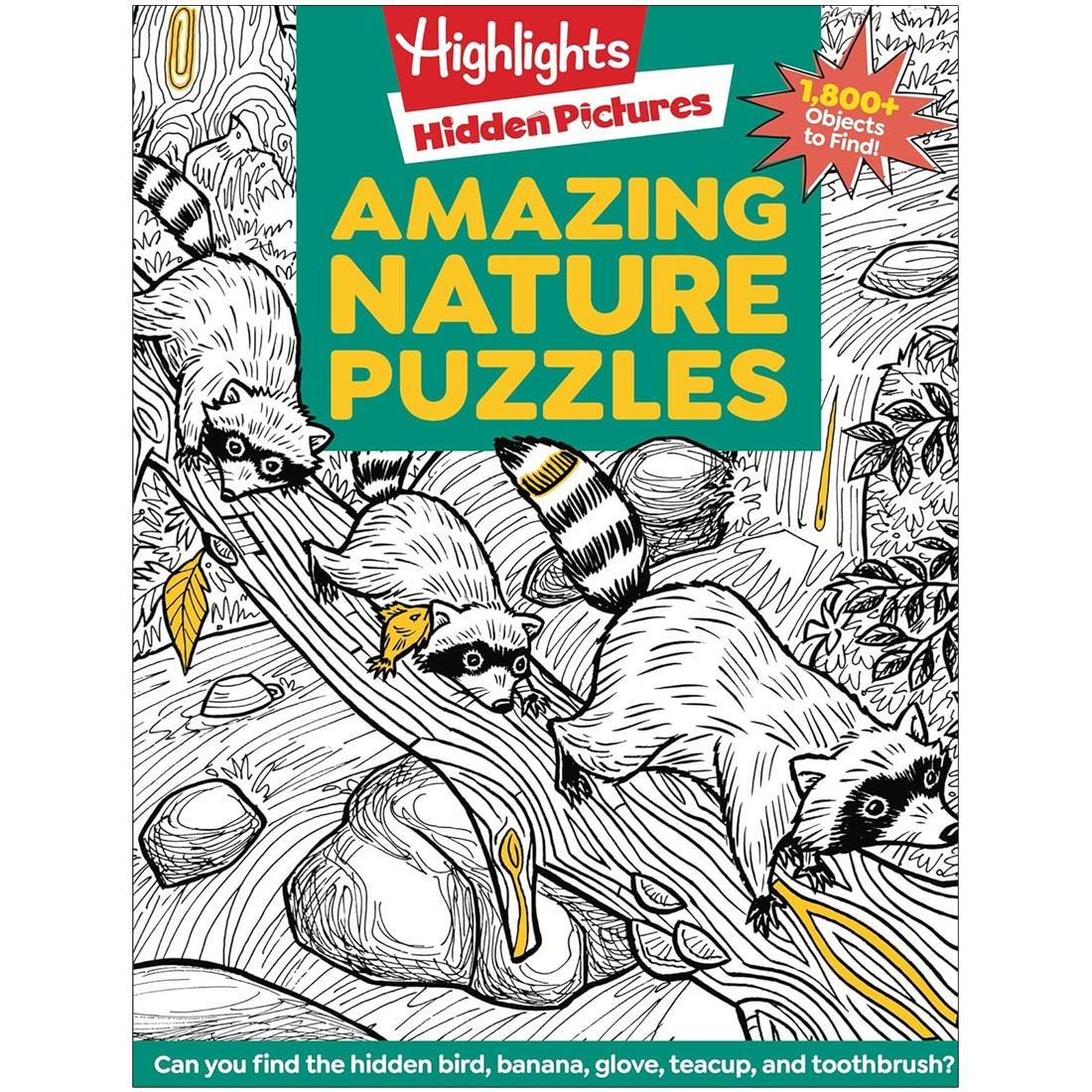 front cover of Highlights Hidden Pictures Amazing Nature Puzzles