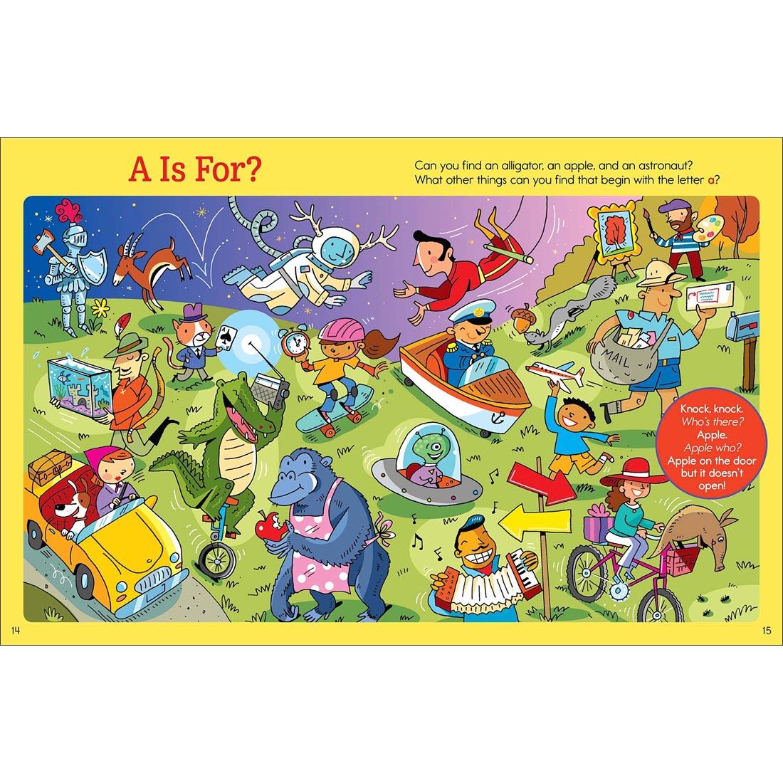 pages from inside the Highlights The Big Fun Preschool Workbook