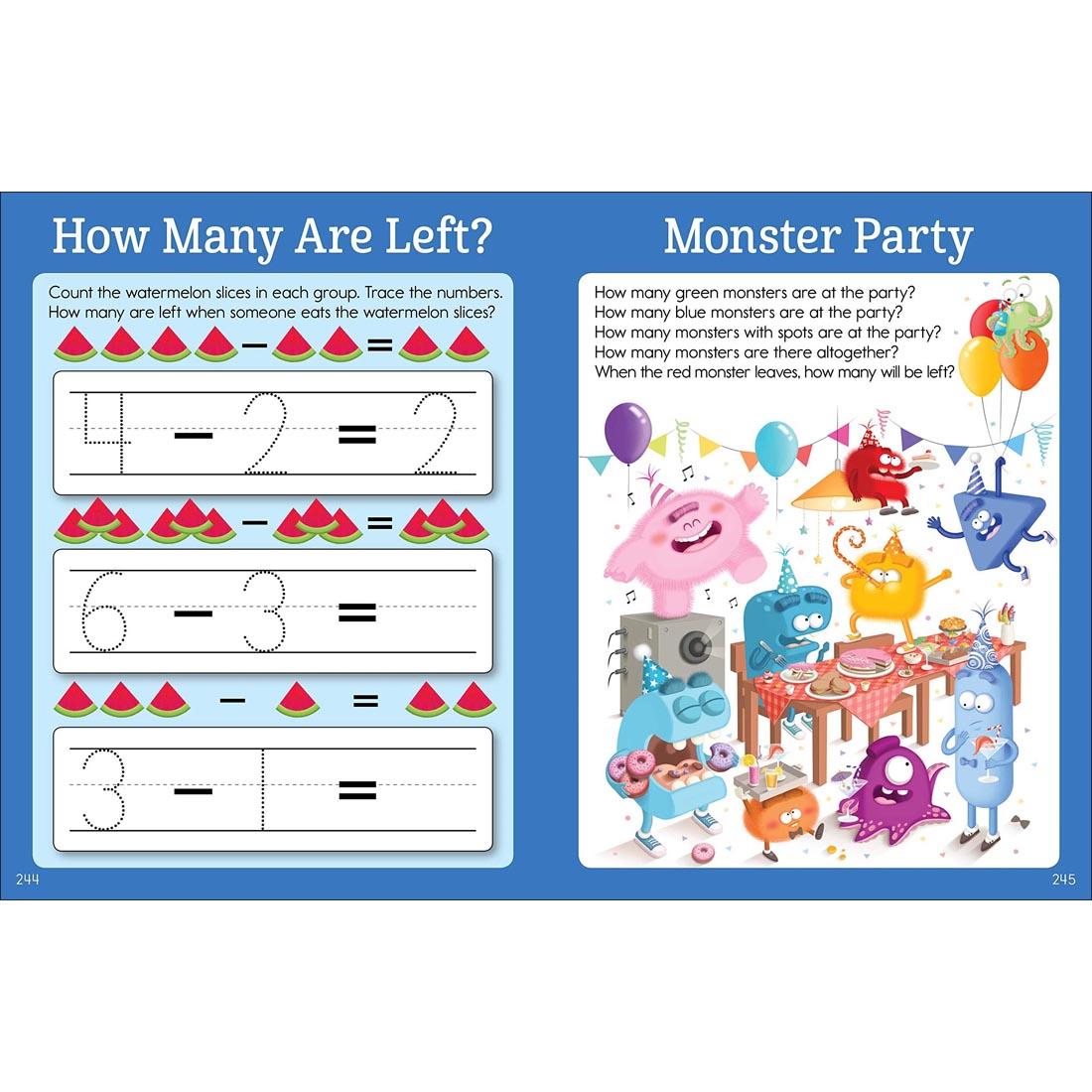 pages from inside the Highlights The Big Fun Preschool Workbook