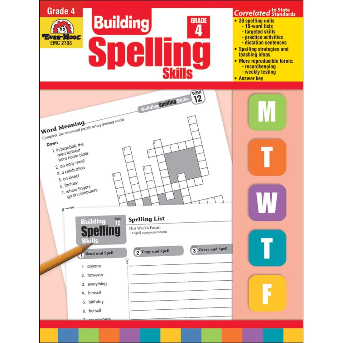 Grade 4 Building Spelling Skills Book by Evan-Moor