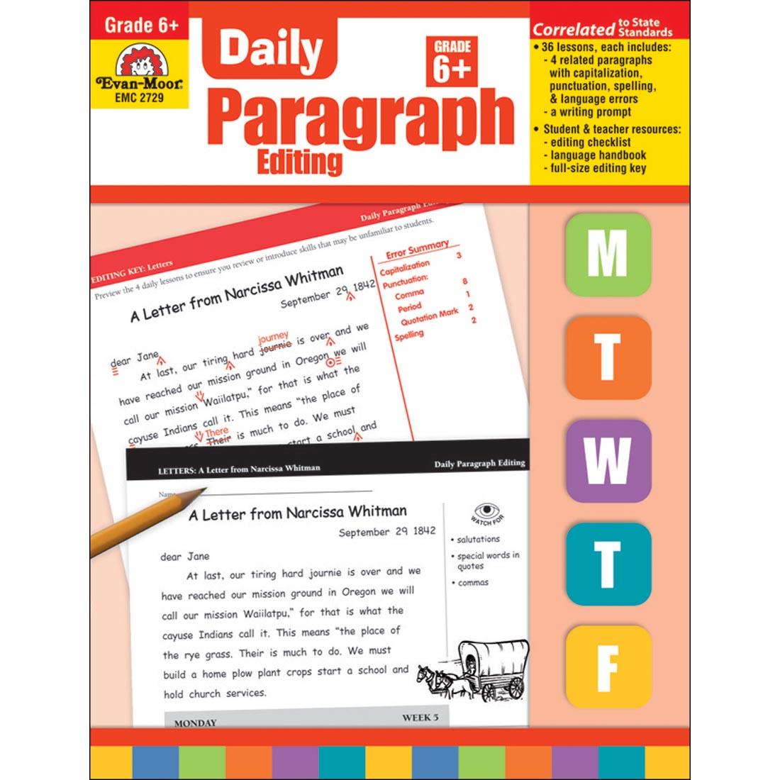 Grade 6+ Daily Paragraph Editing Book by Evan-Moor