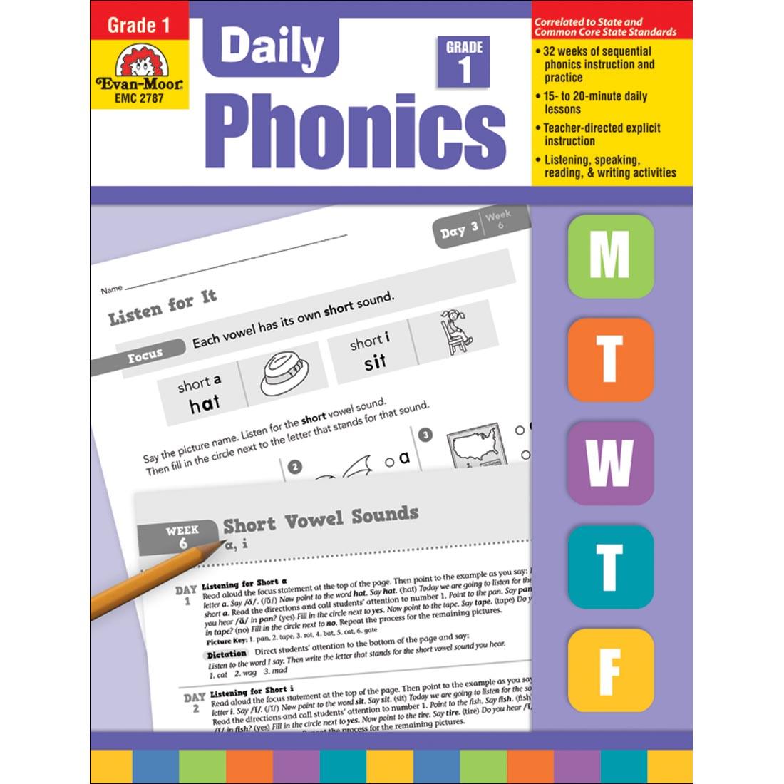 Daily Phonics Book by Evan-Moor Grade 1