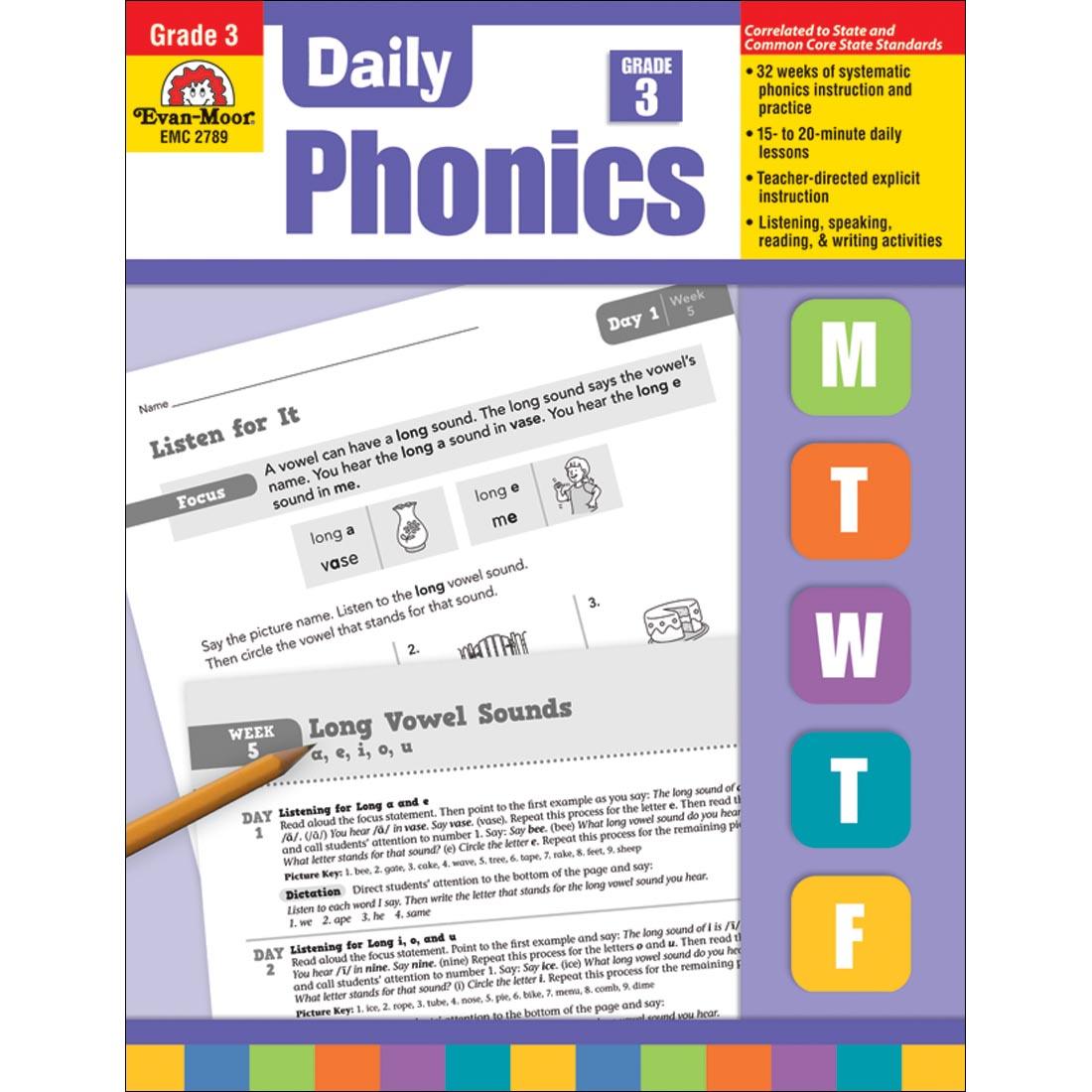 Daily Phonics Book by Evan-Moor Grade 3