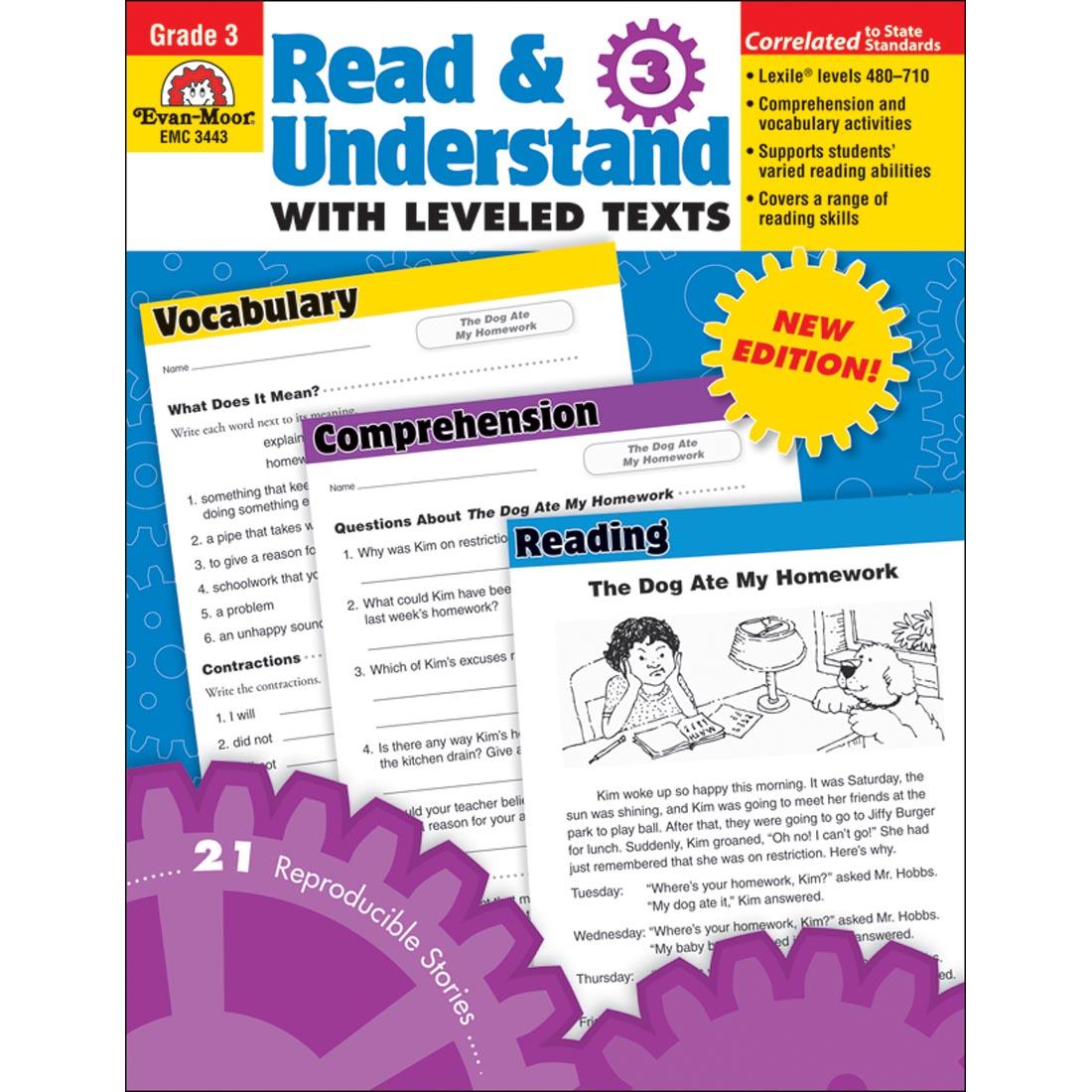 Grade 3 Read and Understand with Leveled Texts by Evan-Moor