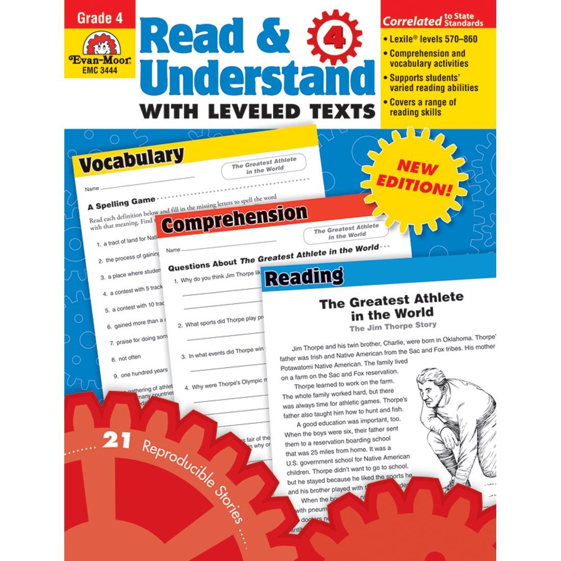 Grade 4 Read and Understand with Leveled Texts by Evan-Moor