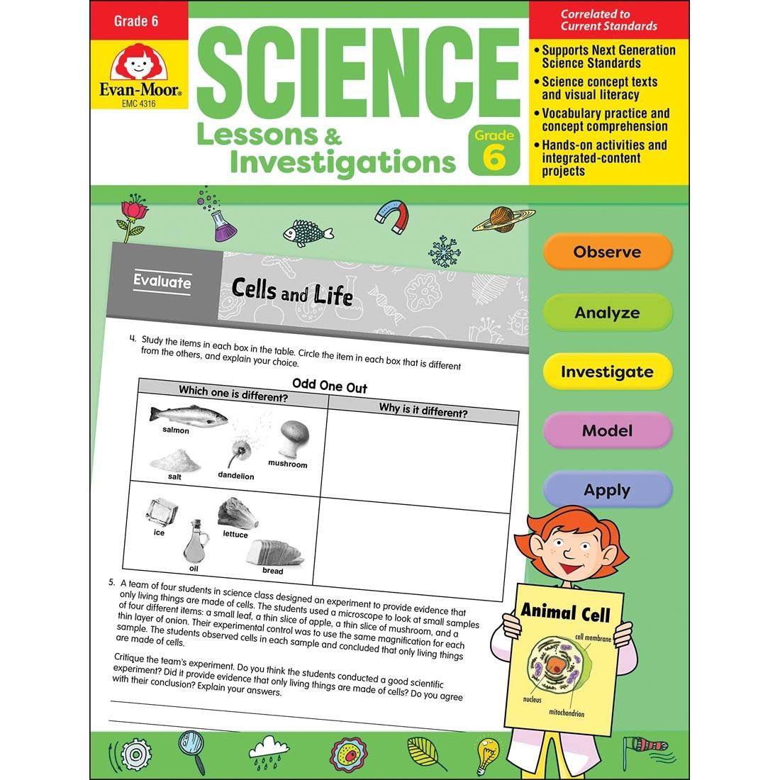 Evan-Moor Science Lessons & Investigations Grade 6