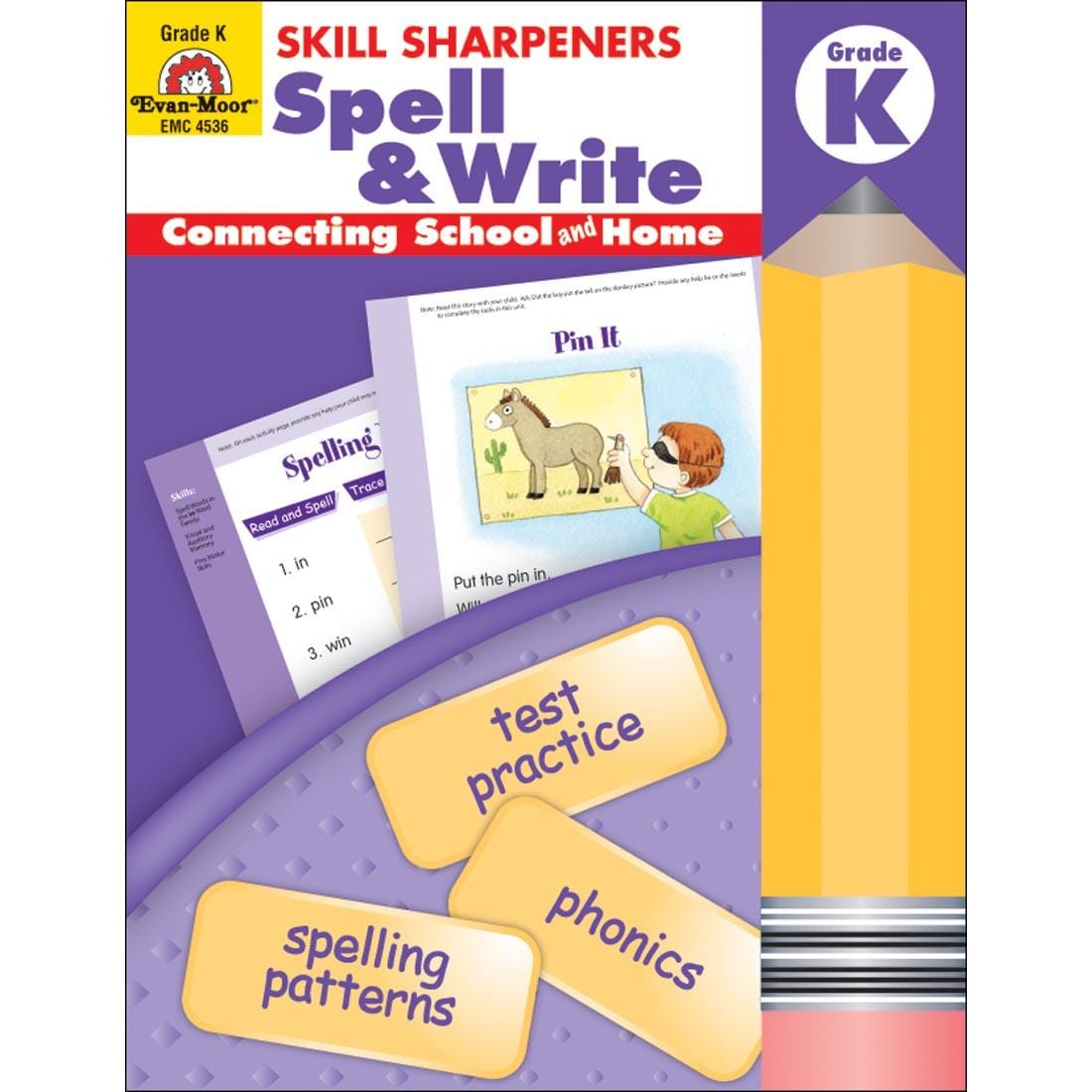 Skill Sharpeners Spell & Write by Evan-Moor Grade K