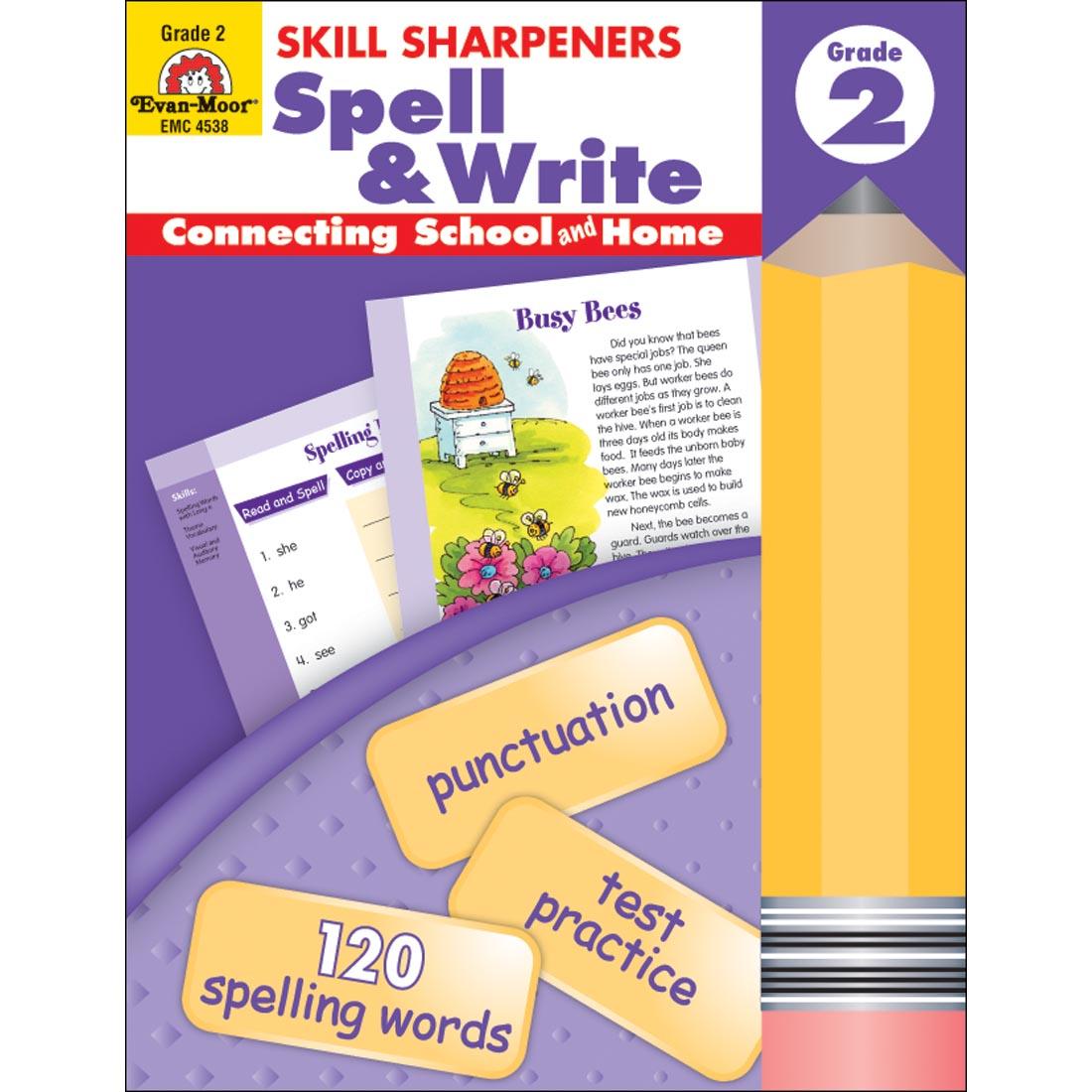 Skill Sharpeners Spell & Write by Evan-Moor Grade 2