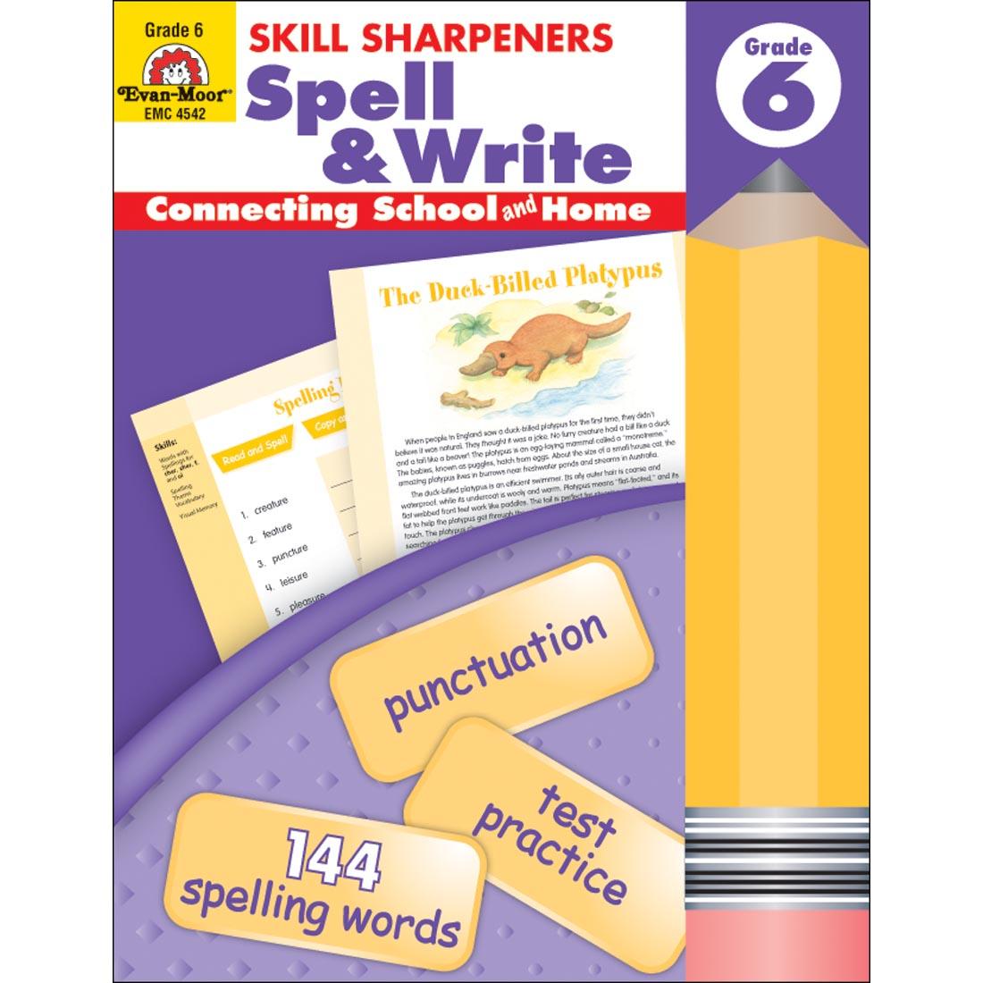 Skill Sharpeners Spell & Write by Evan-Moor Grade 6