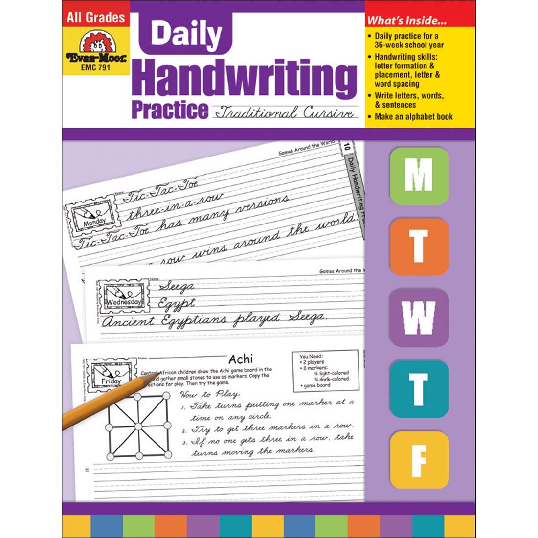 Evan-Moor Daily Handwriting Practice Traditional Cursive