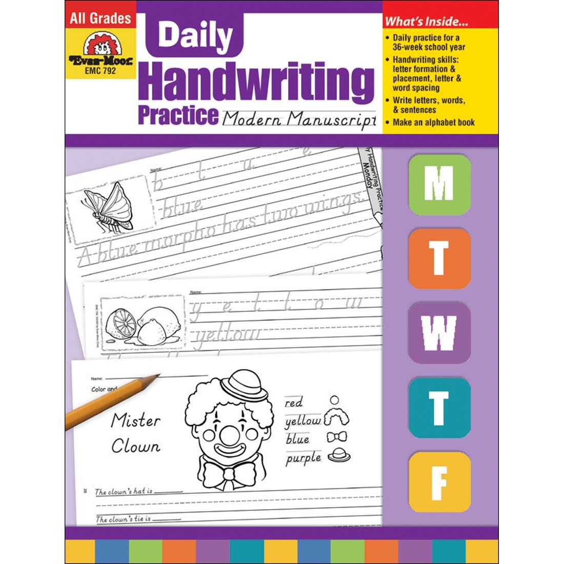 Evan-Moor Daily Handwriting Practice Modern Manuscript