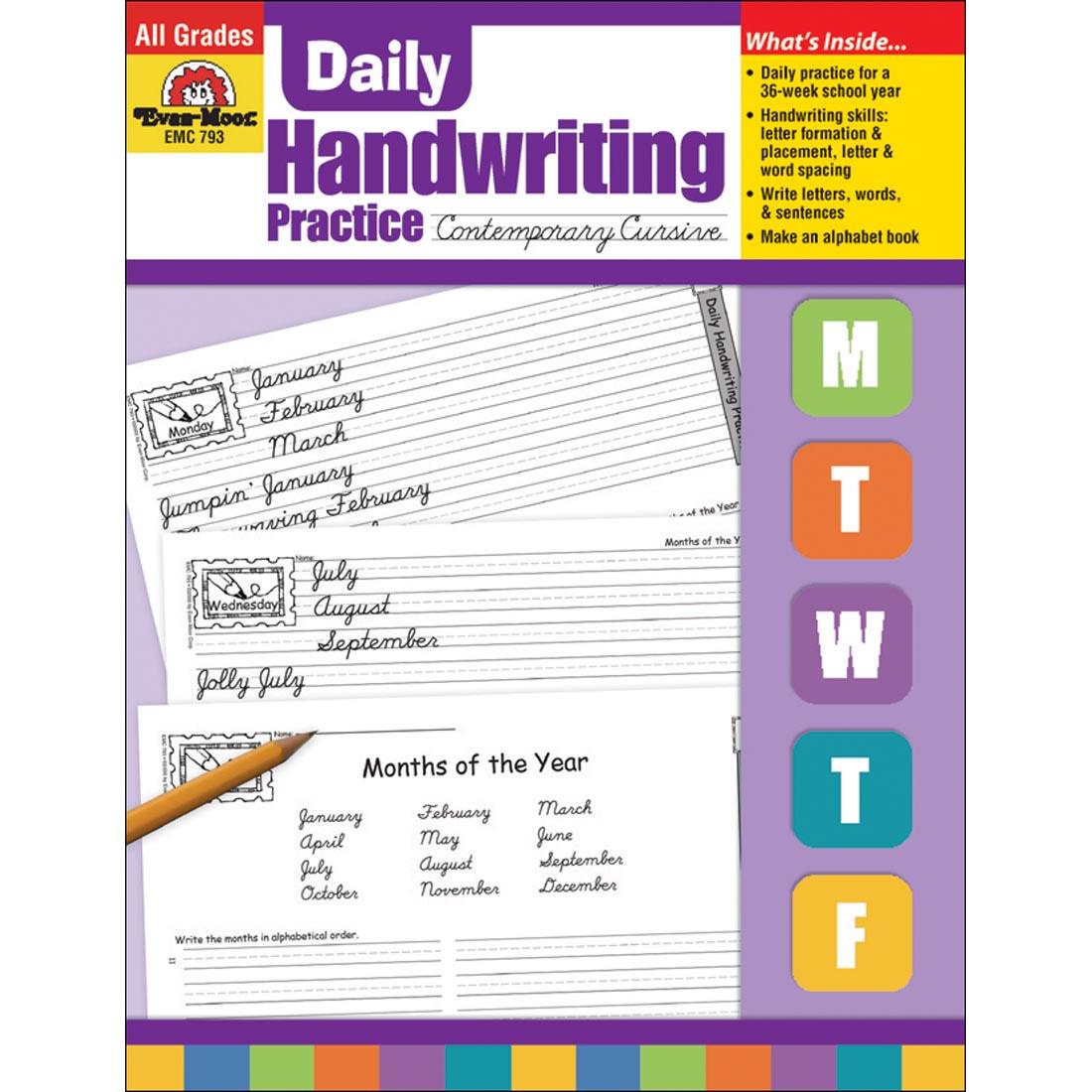 Evan-Moor Daily Handwriting Practice Contemporary Cursive