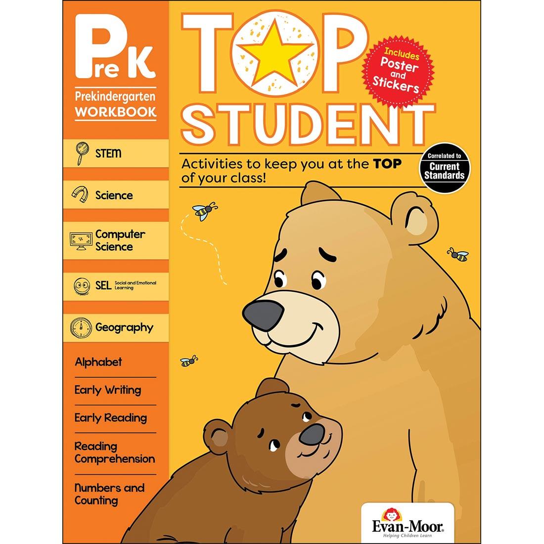 Top Student PreK Workbook by Evan-Moor