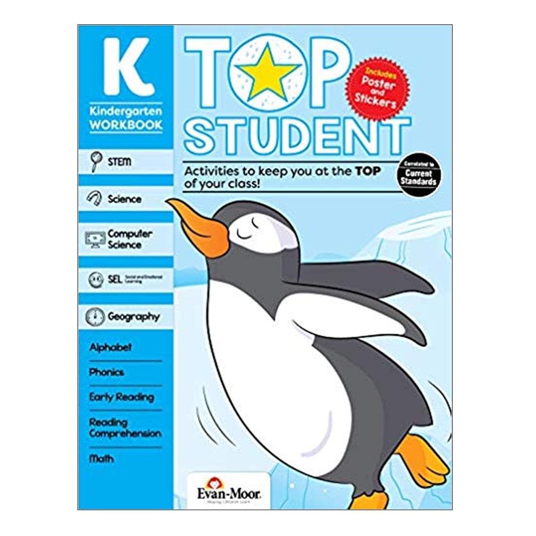 Top Student Kindergarten Workbook by Evan-Moor