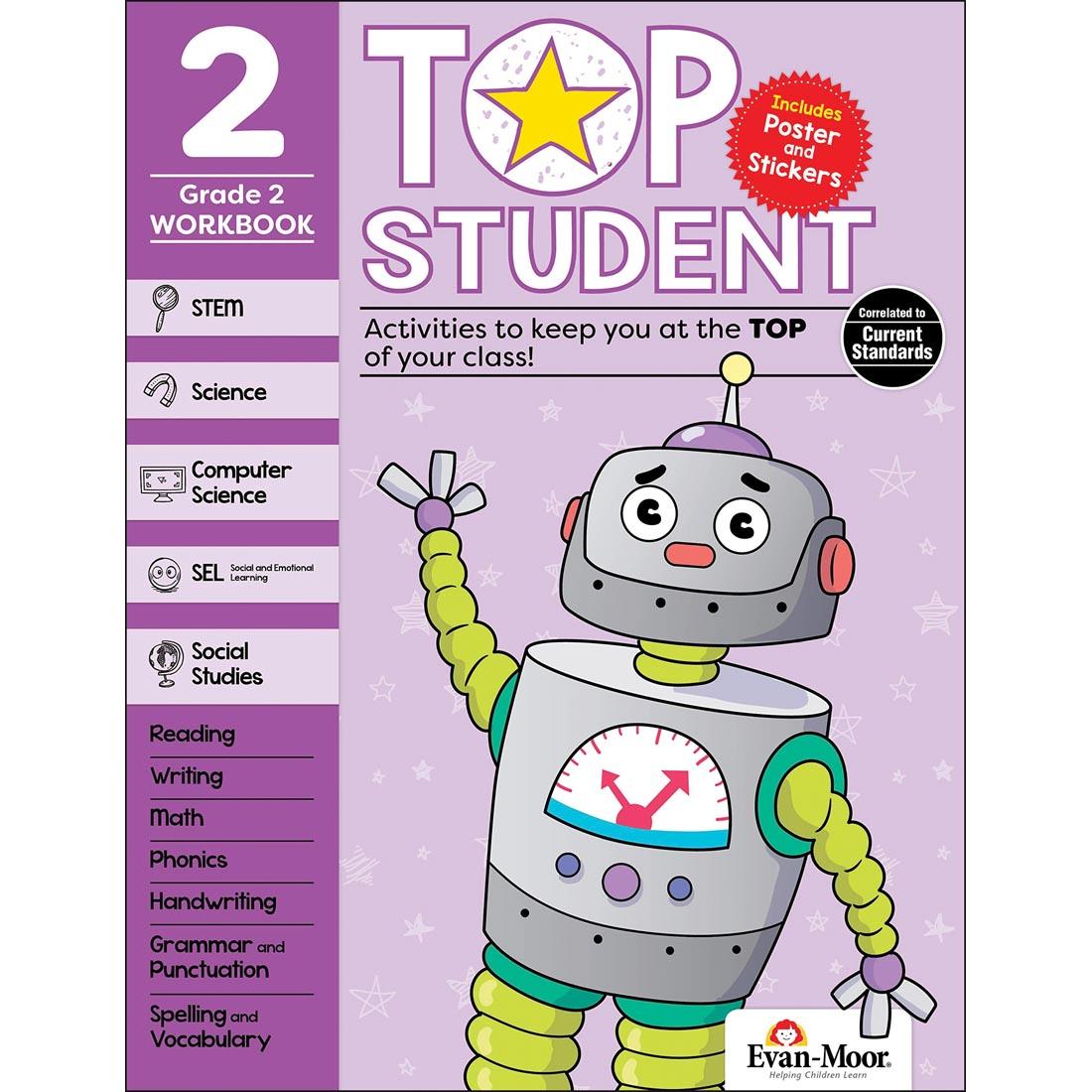 Top Student Grade 2 Workbook by Evan-Moor