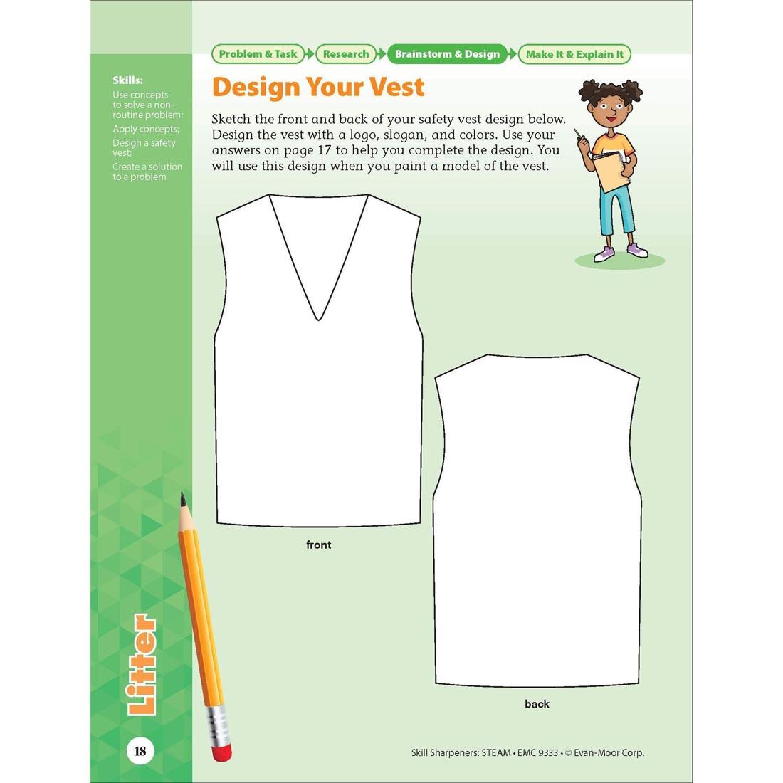 Skills page from Evan-Moor Skill Sharpeners STEAM Grade 3