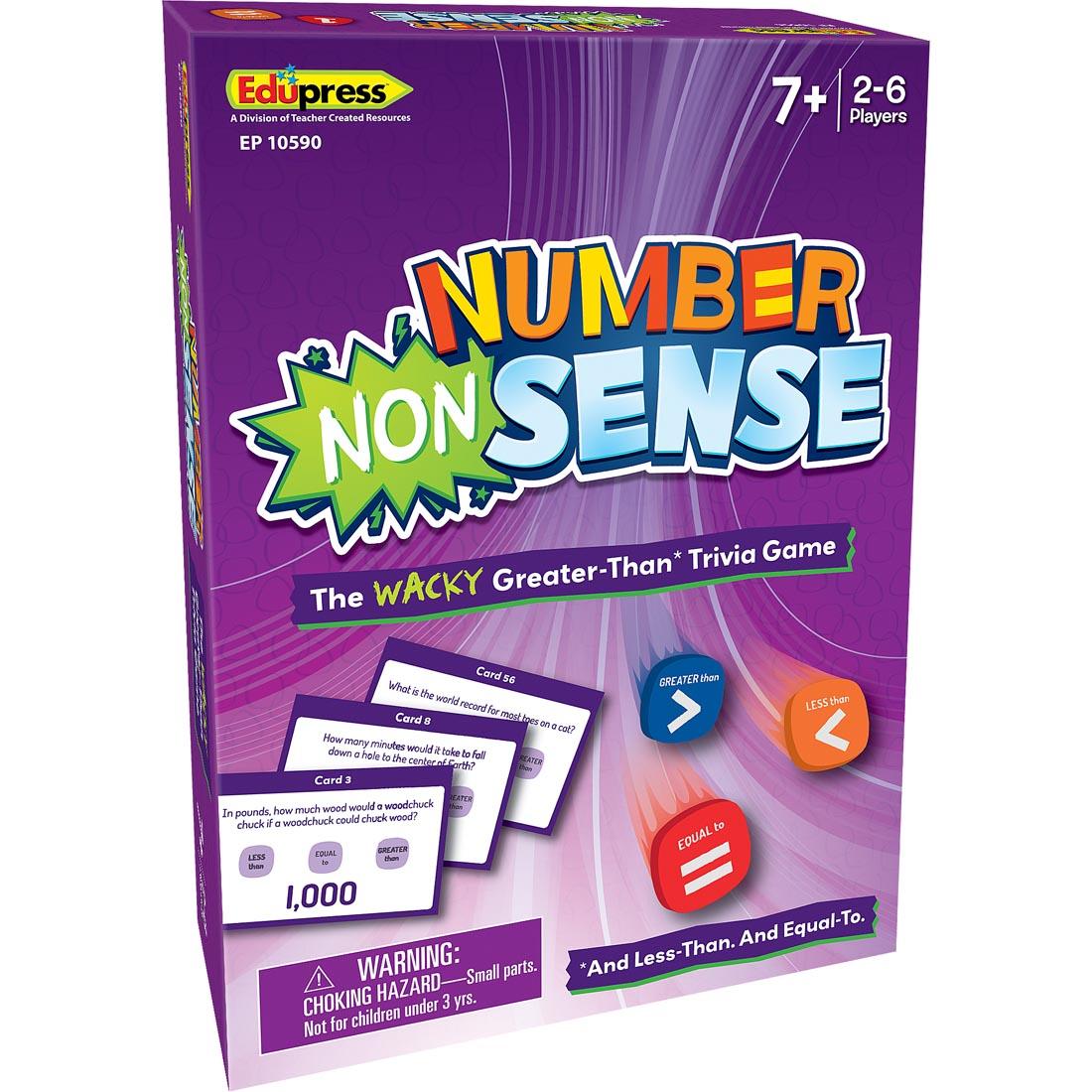 Number (Non)Sense Game, showing front of box