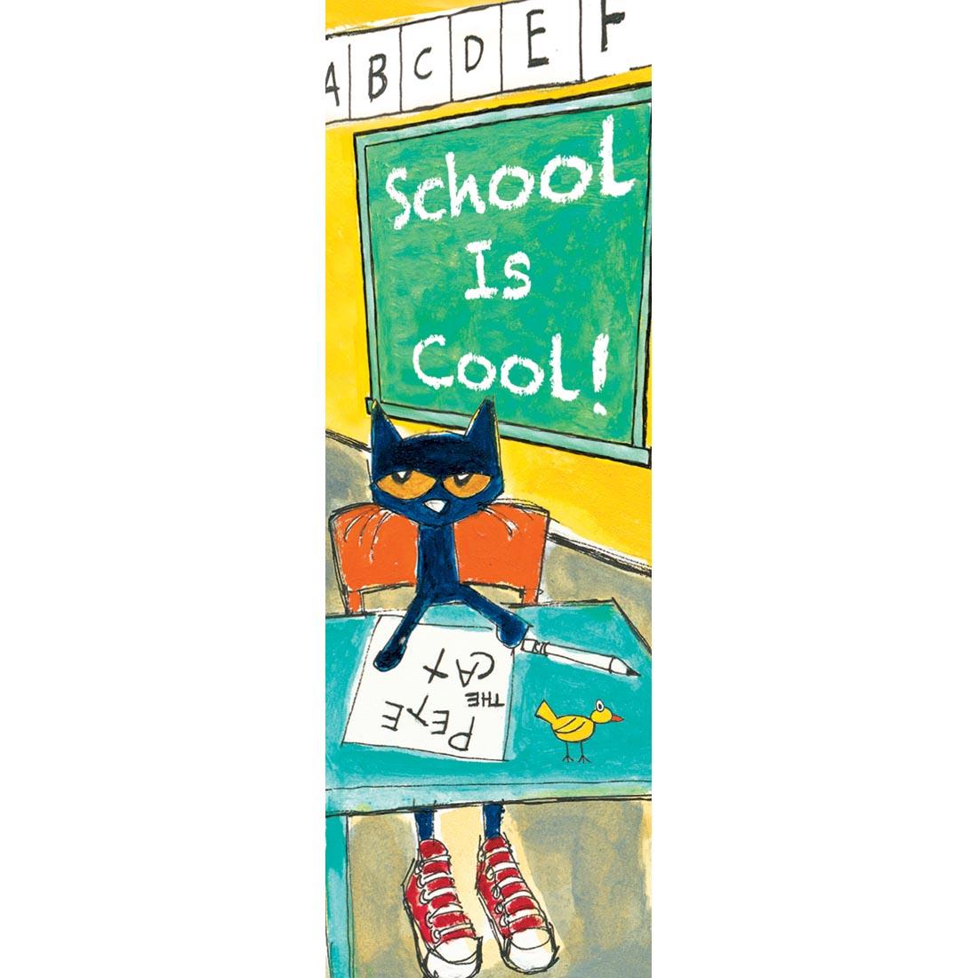 Pete the Cat School is Cool Bookmark