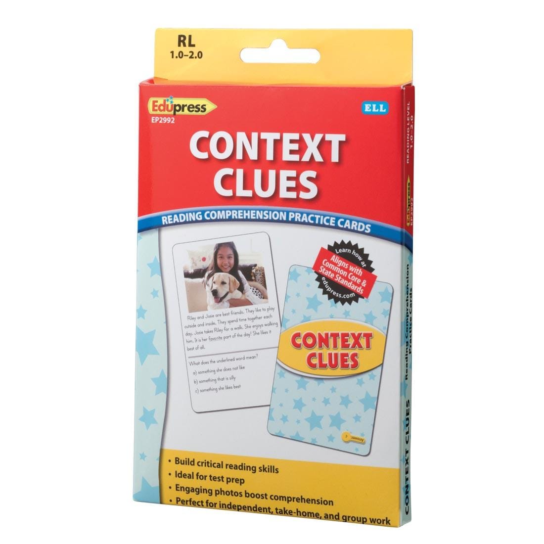 Yellow Level Context Clues Reading Comprehension Practice Cards