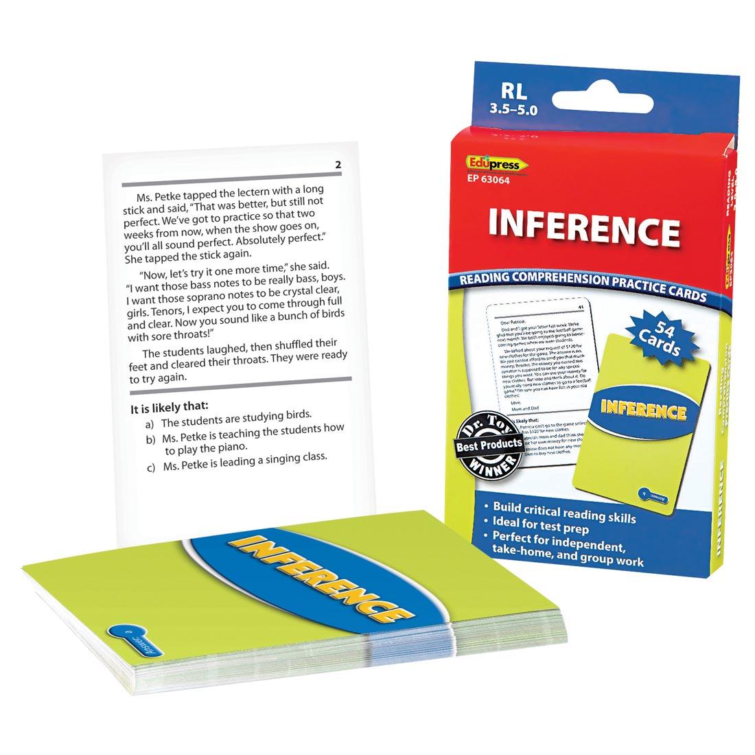 Blue Level Inference Reading Comprehension Practice Cards