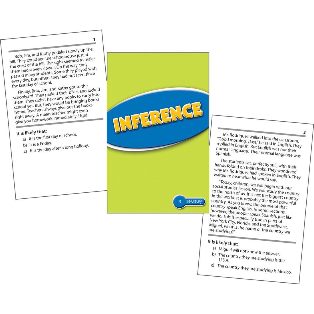 Blue Level Inference Reading Comprehension Practice Cards